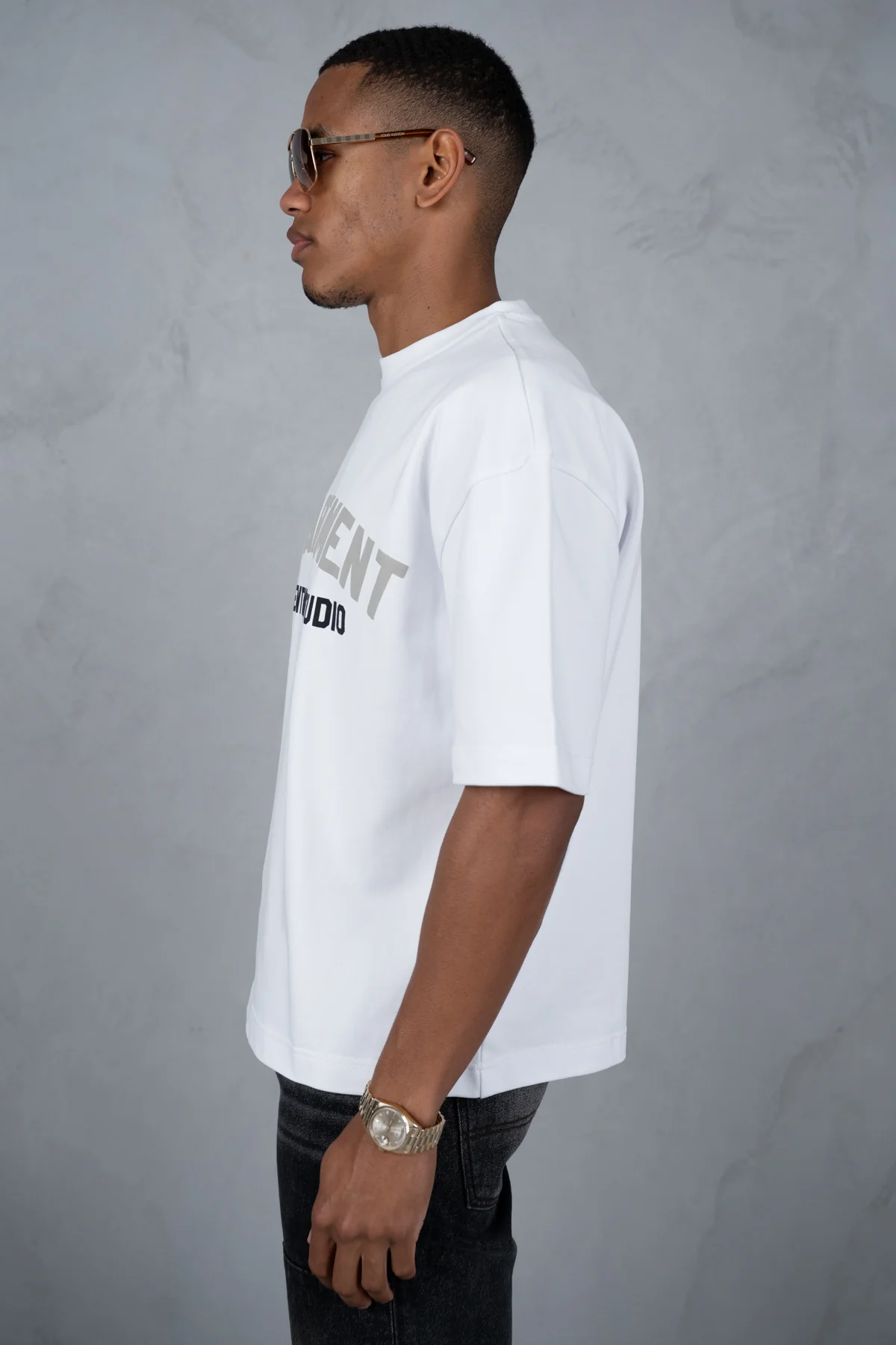 Boxy Department T-Shirt - White - Image 5