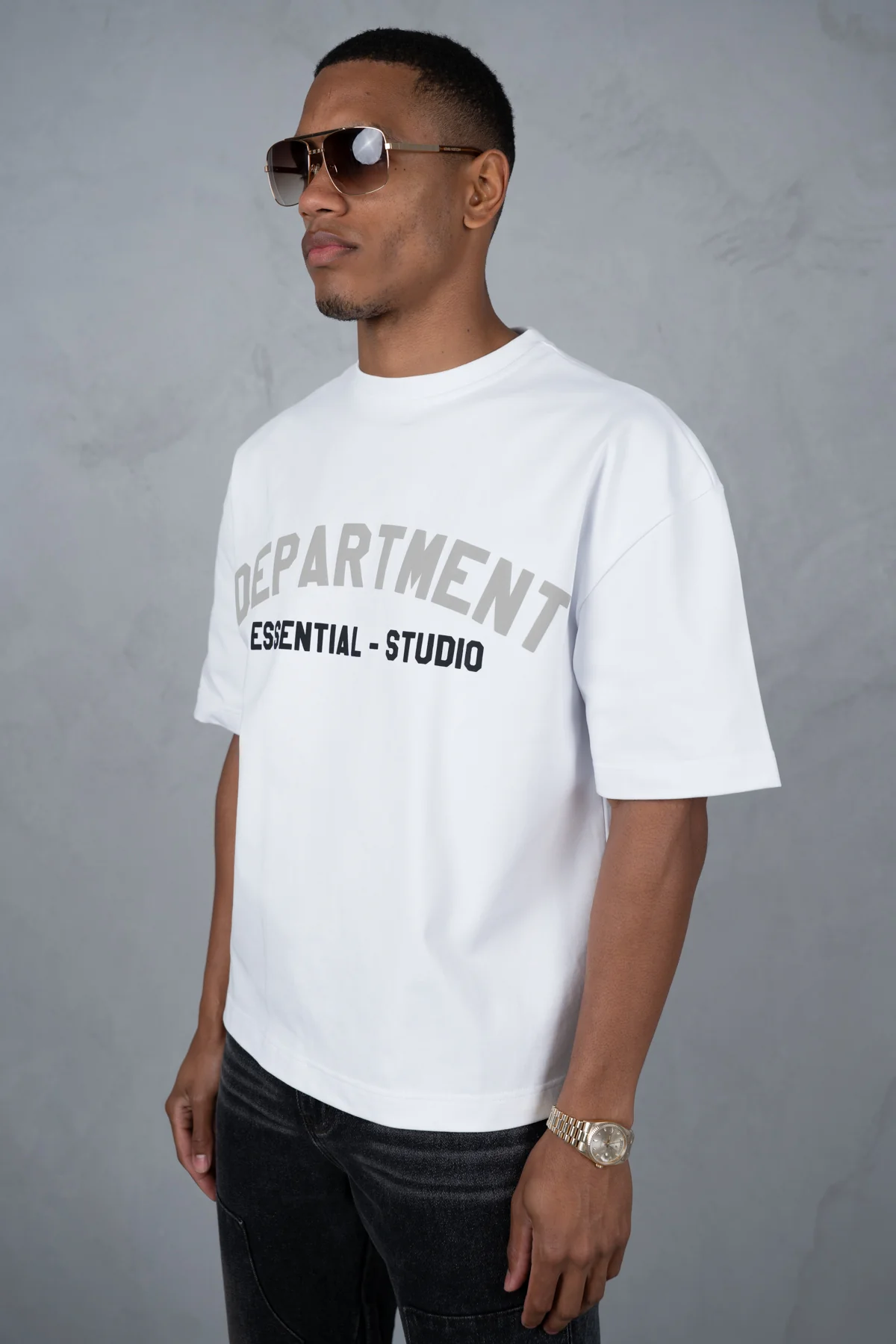 Boxy Department T-Shirt - White - Image 6
