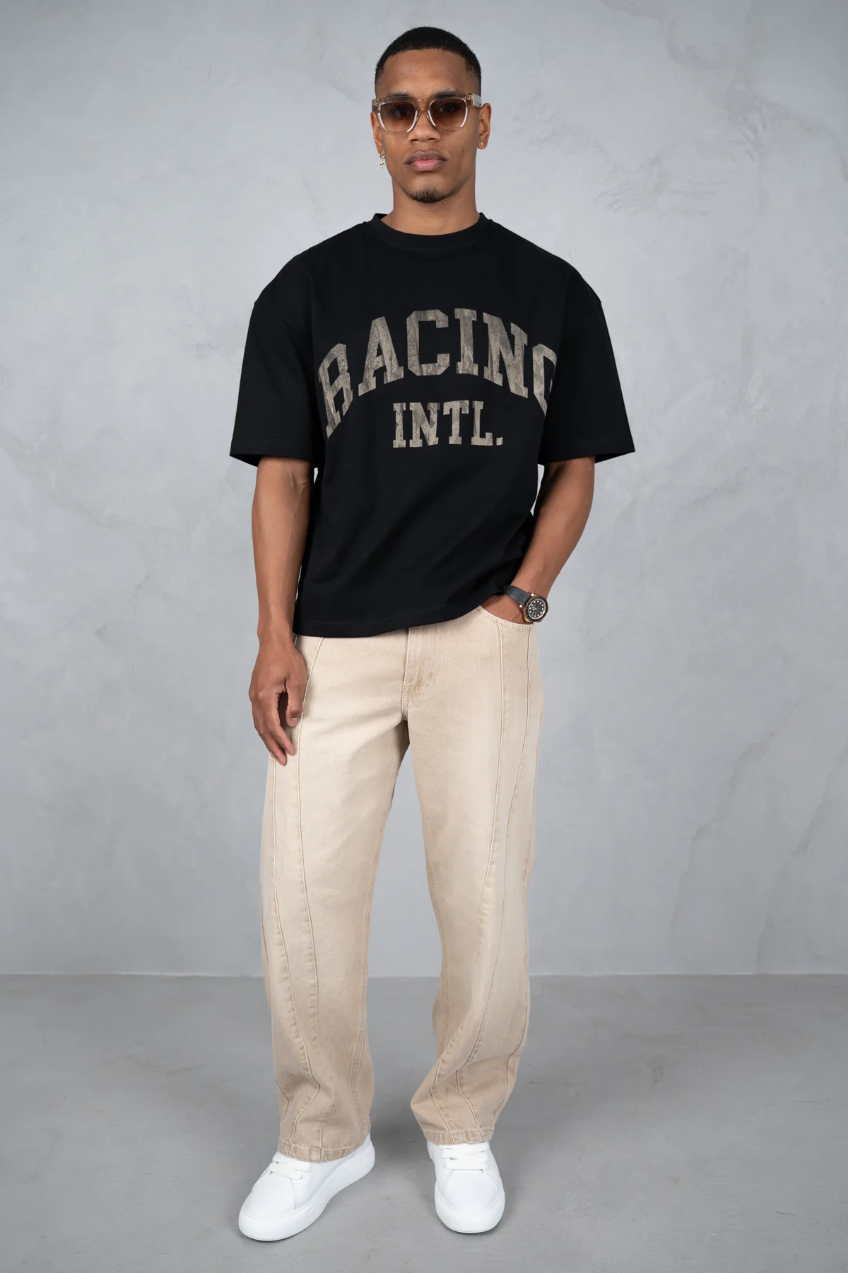 Boxy Racing INTL T-Shirt - Black - Image 2