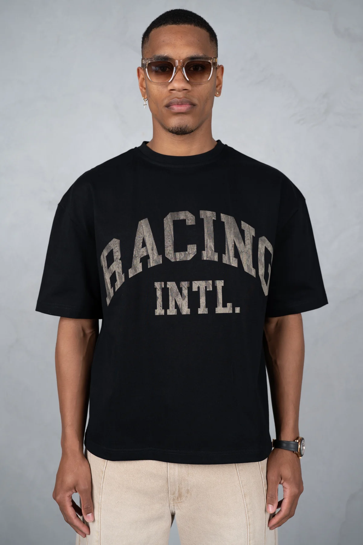Boxy Racing INTL T-Shirt - Black - Image 5