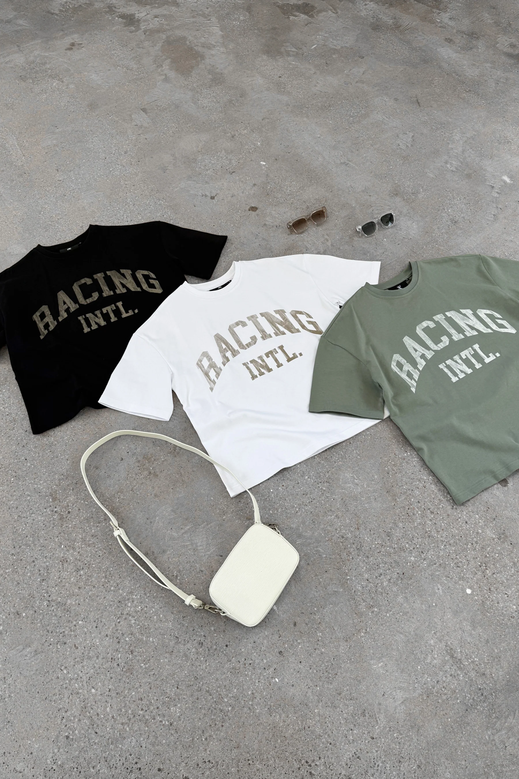 Boxy Racing INTL T-Shirt - Khaki - Image 10