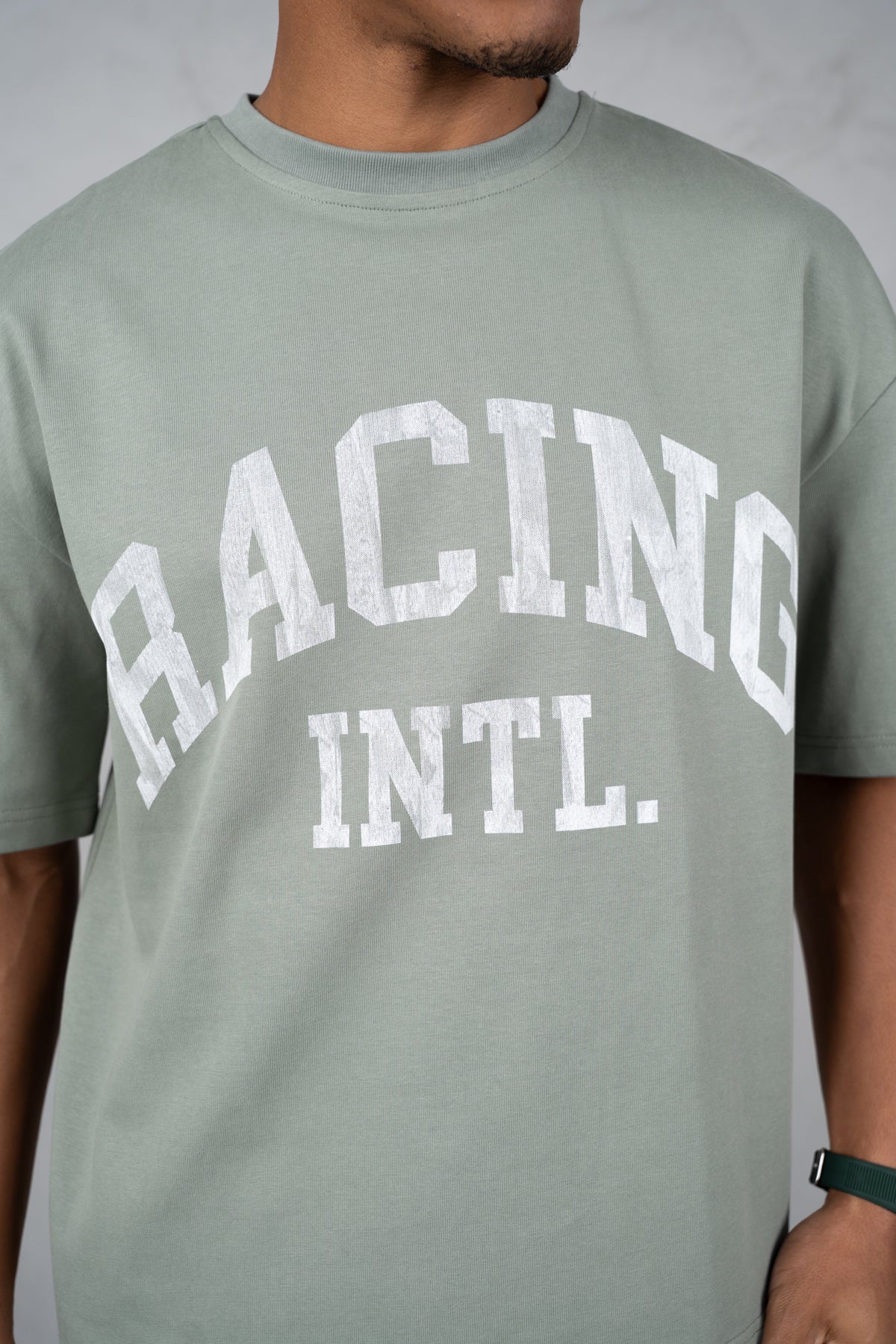Boxy Racing INTL T-Shirt - Khaki - Image 4