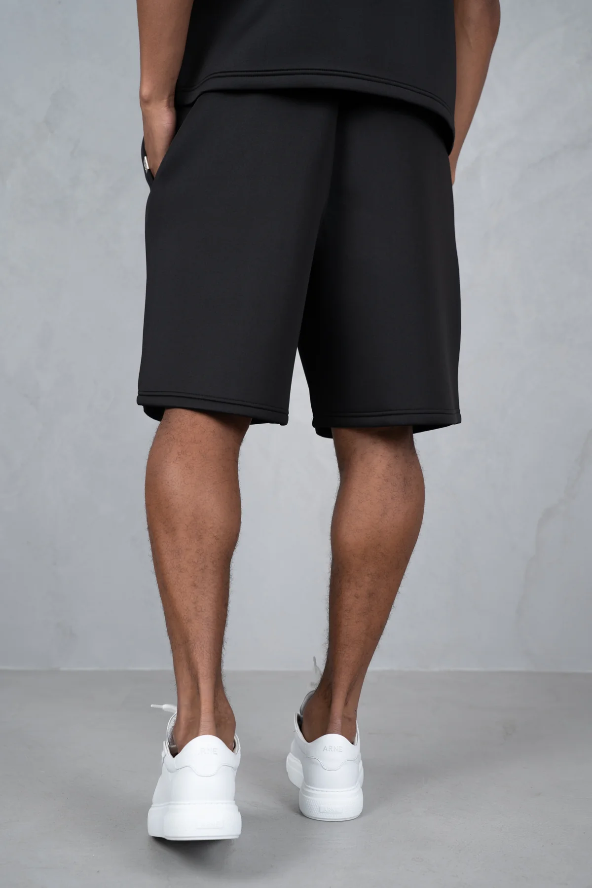 Boxy Scuba Shorts - Black - Image 9