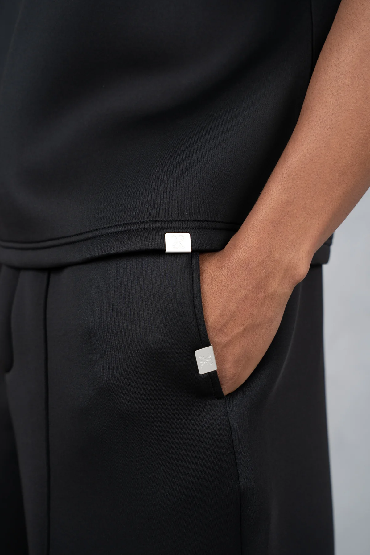Boxy Scuba T-Shirt - Black - Image 8