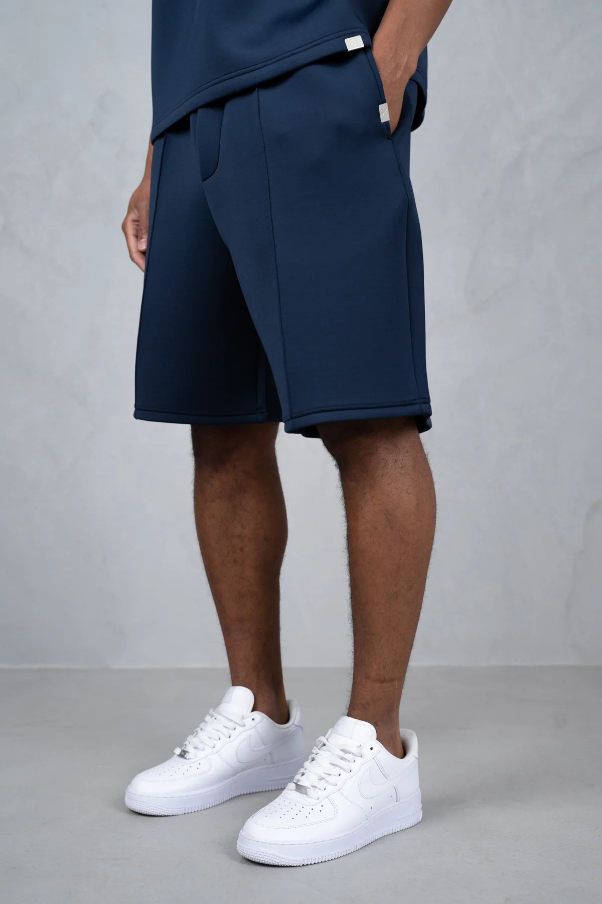 Boxy Scuba T-Shirt - Navy - Image 10