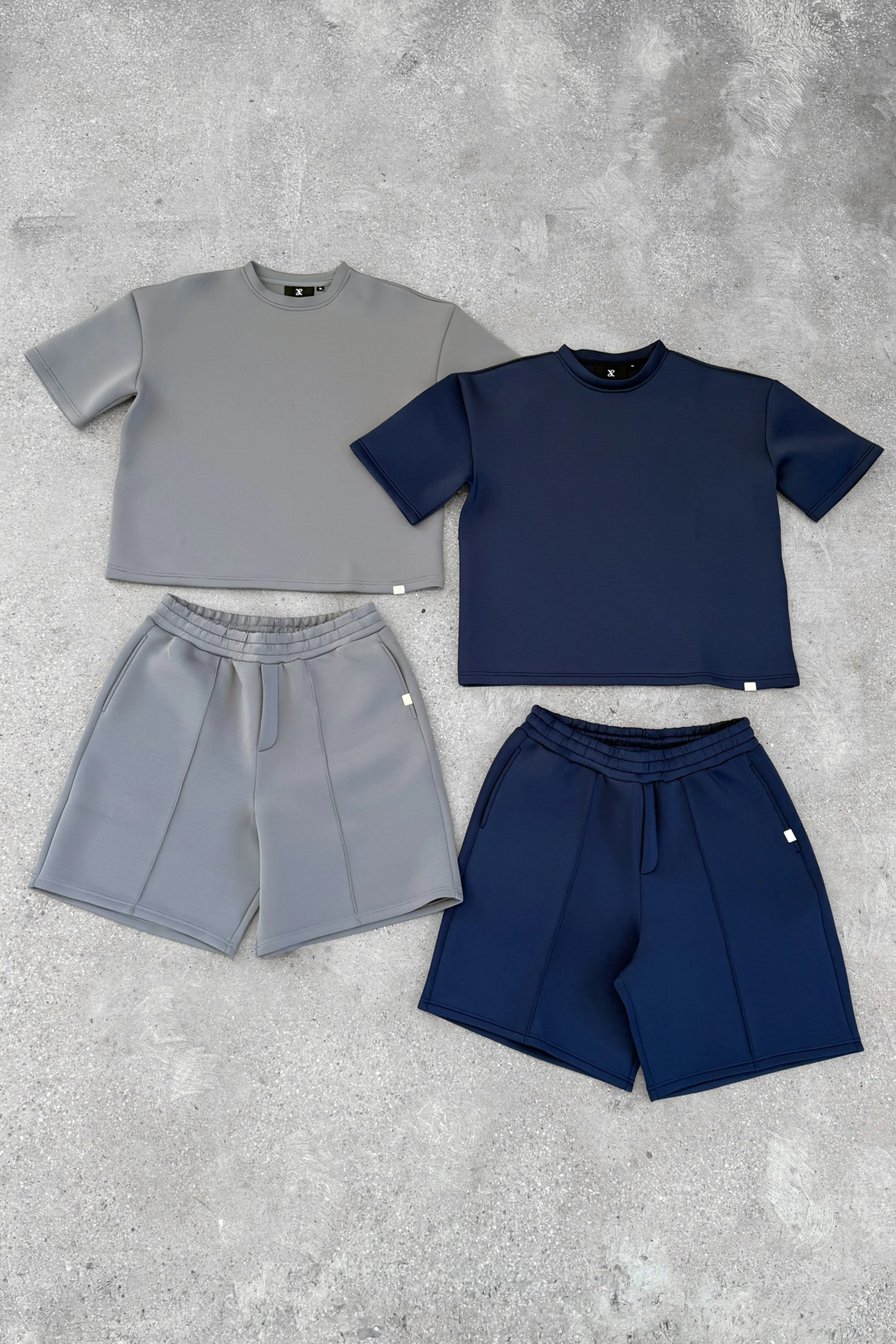 Boxy Scuba T-Shirt - Navy - Image 19