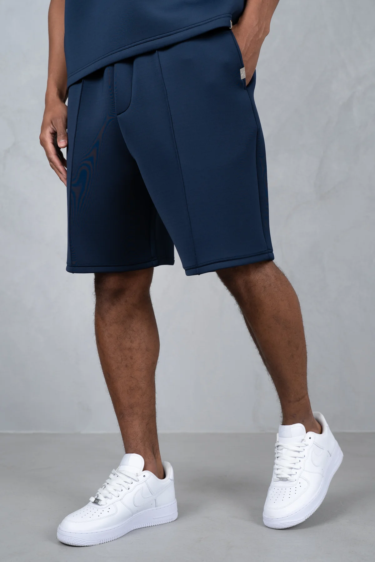 Boxy Scuba T-Shirt - Navy - Image 4