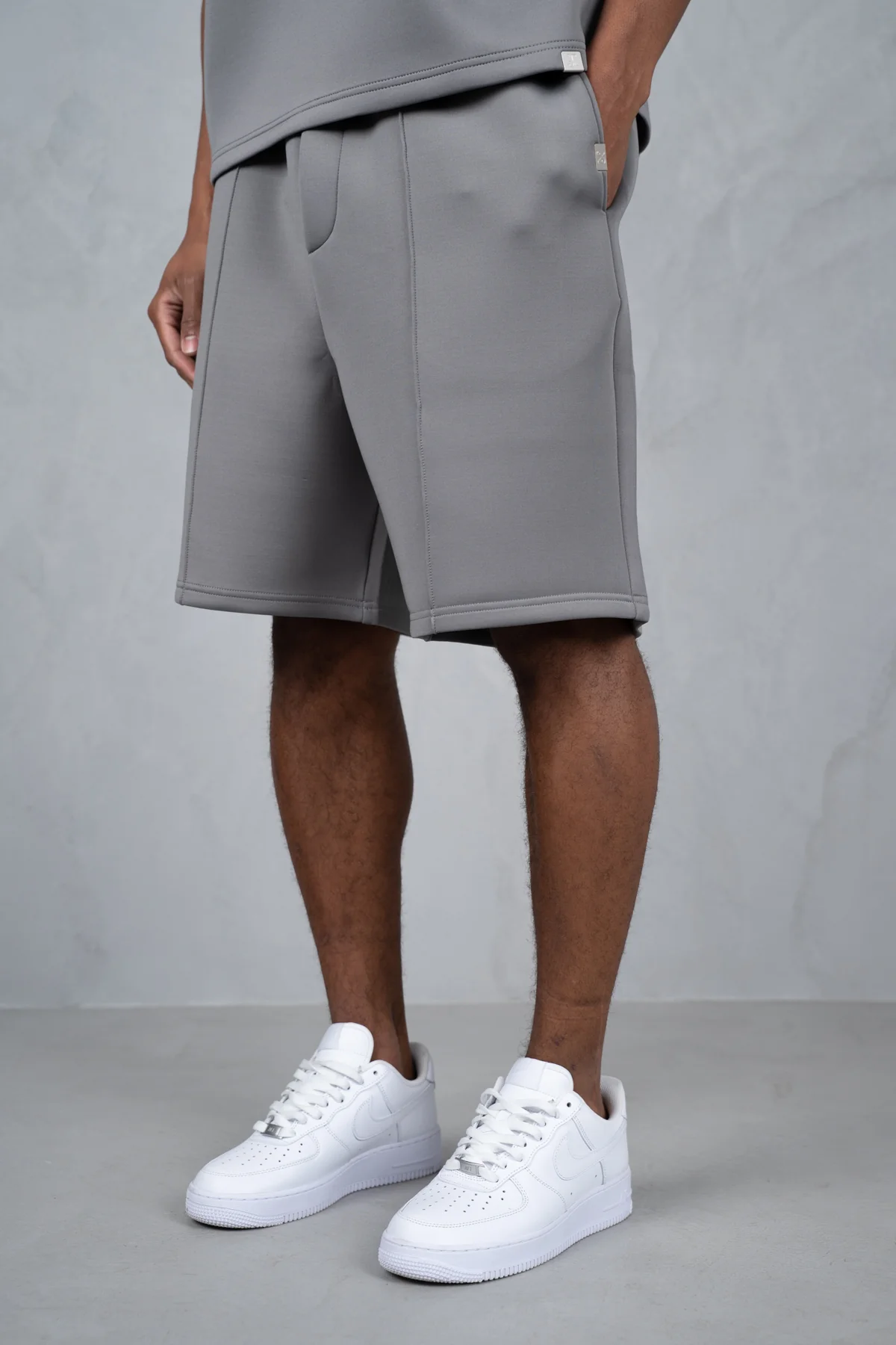 Boxy Scuba T-Shirt - Grey - Image 20