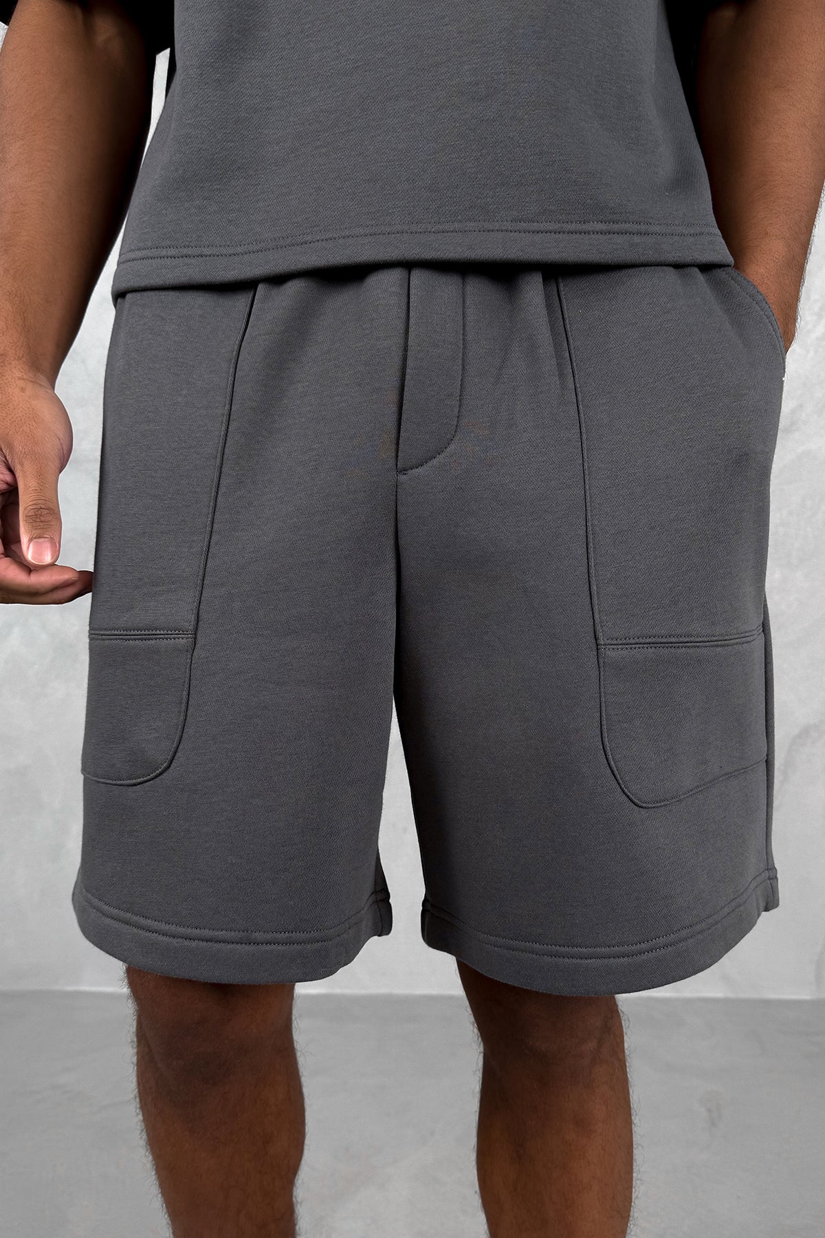 Carpenter Baggy Shorts - Charcoal - Image 3