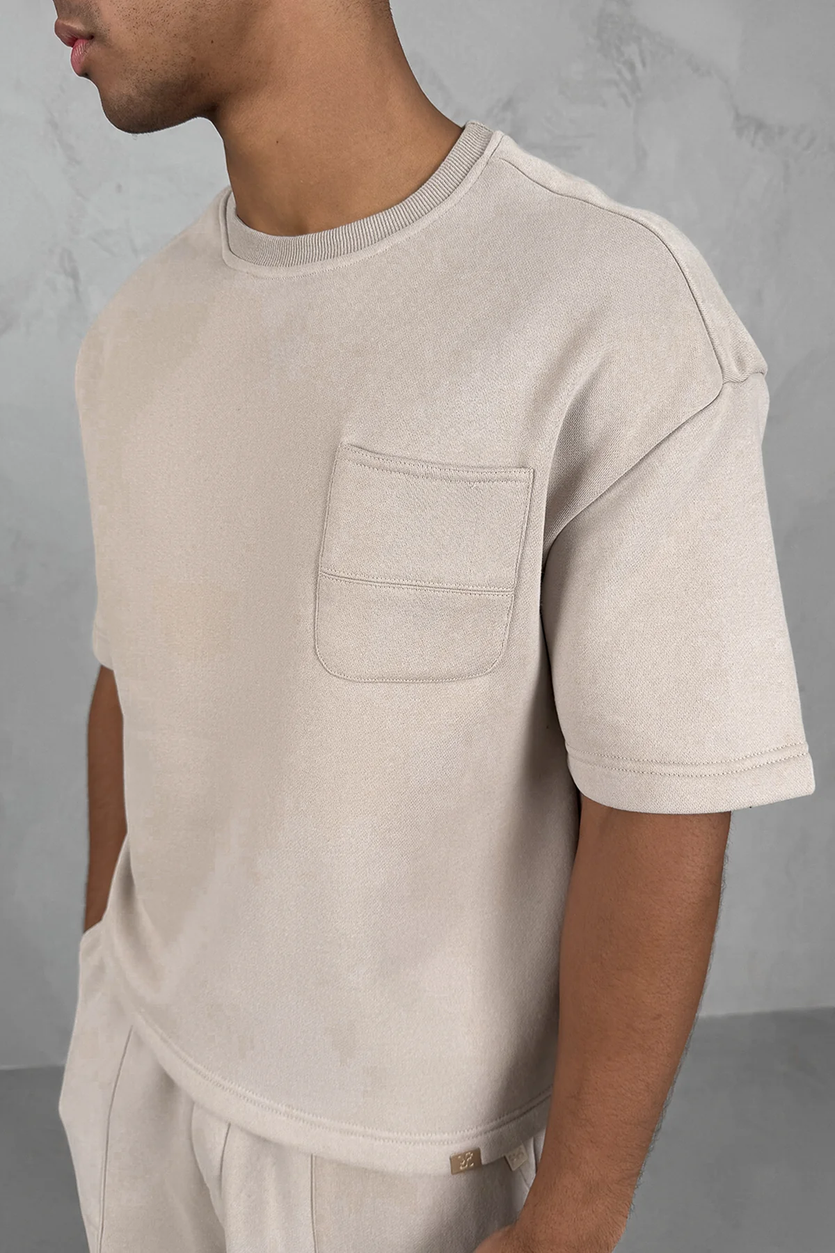 Carpenter Boxy T-Shirt - Grey - Image 3