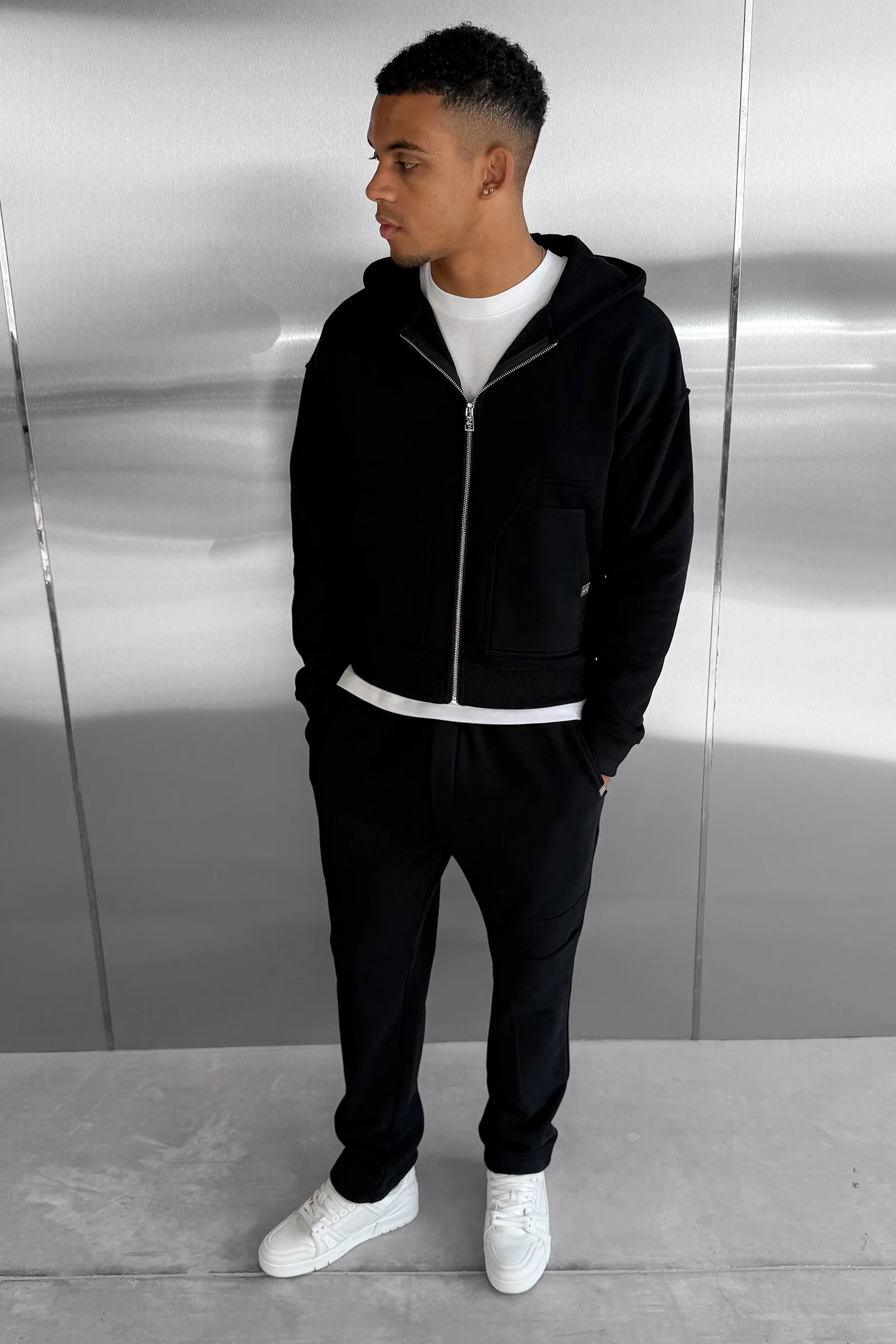 Carpenter Straight Leg Jogger - Black - Image 6