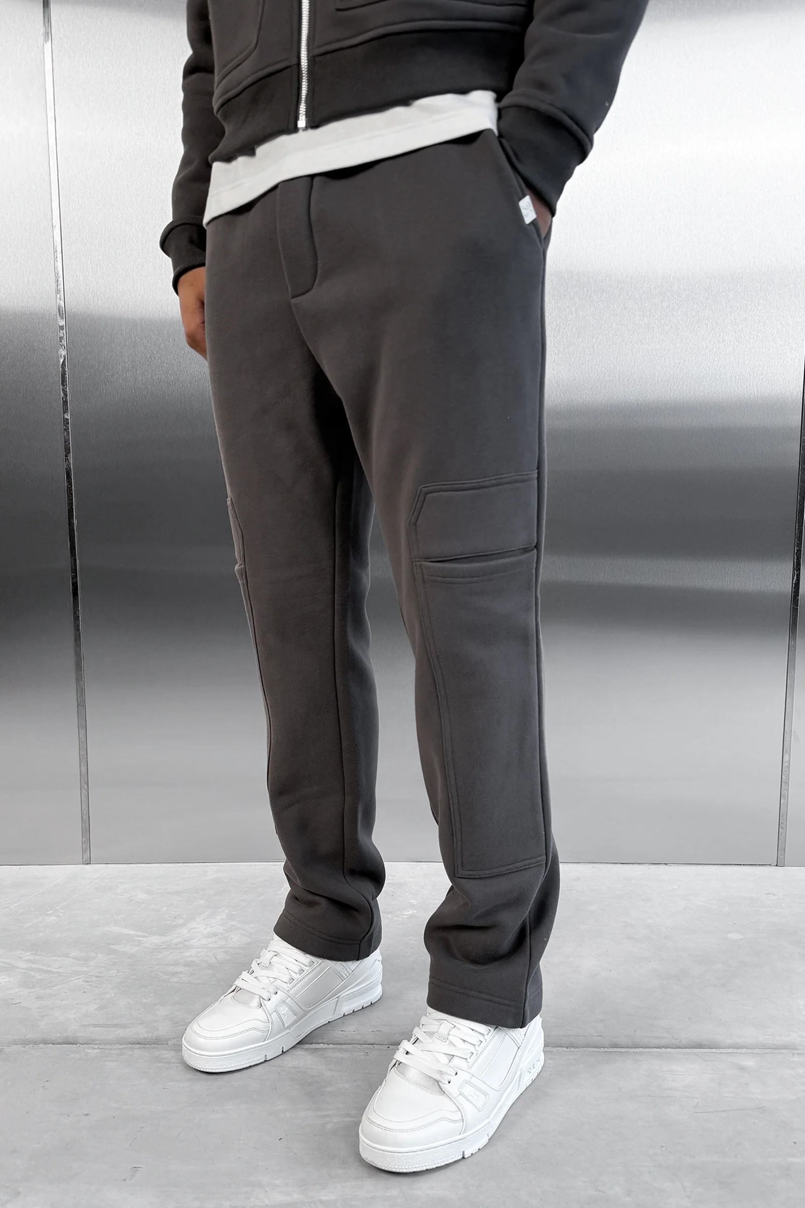 Carpenter Straight Leg Jogger - Charcoal - Image 4