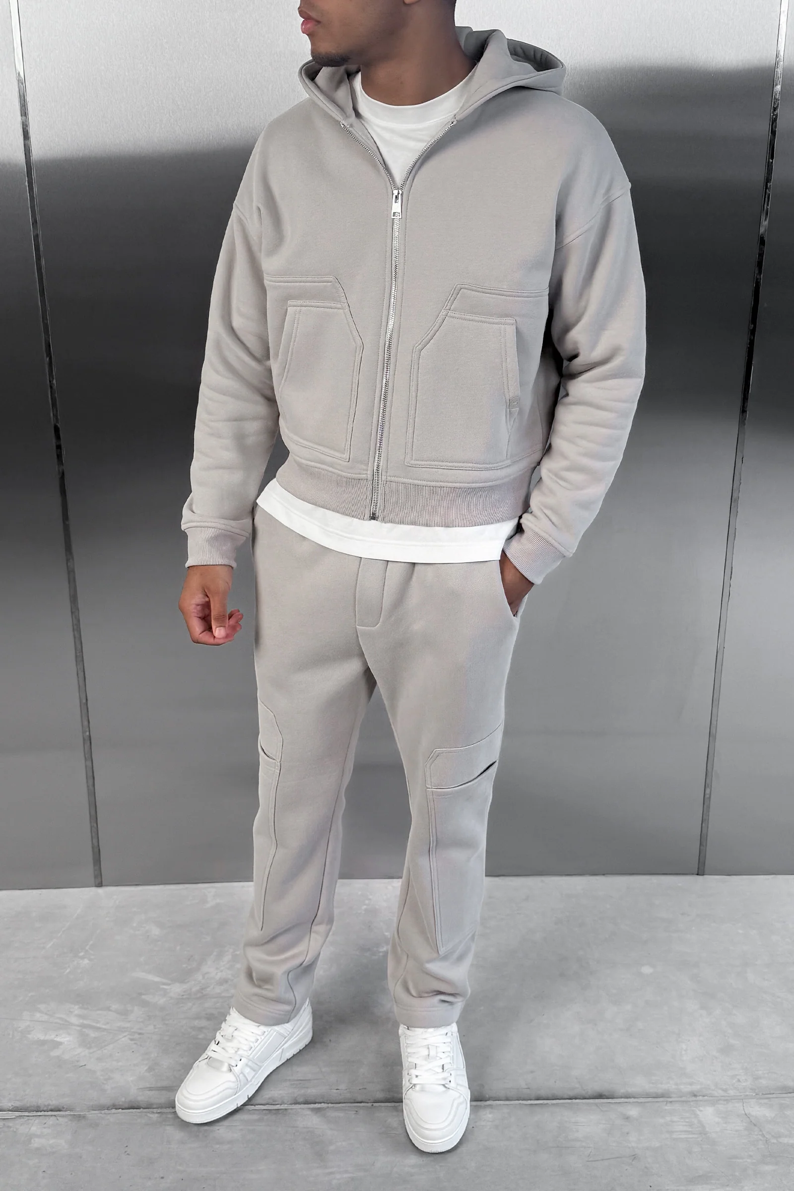 Carpenter Straight Leg Jogger - Grey - Image 3