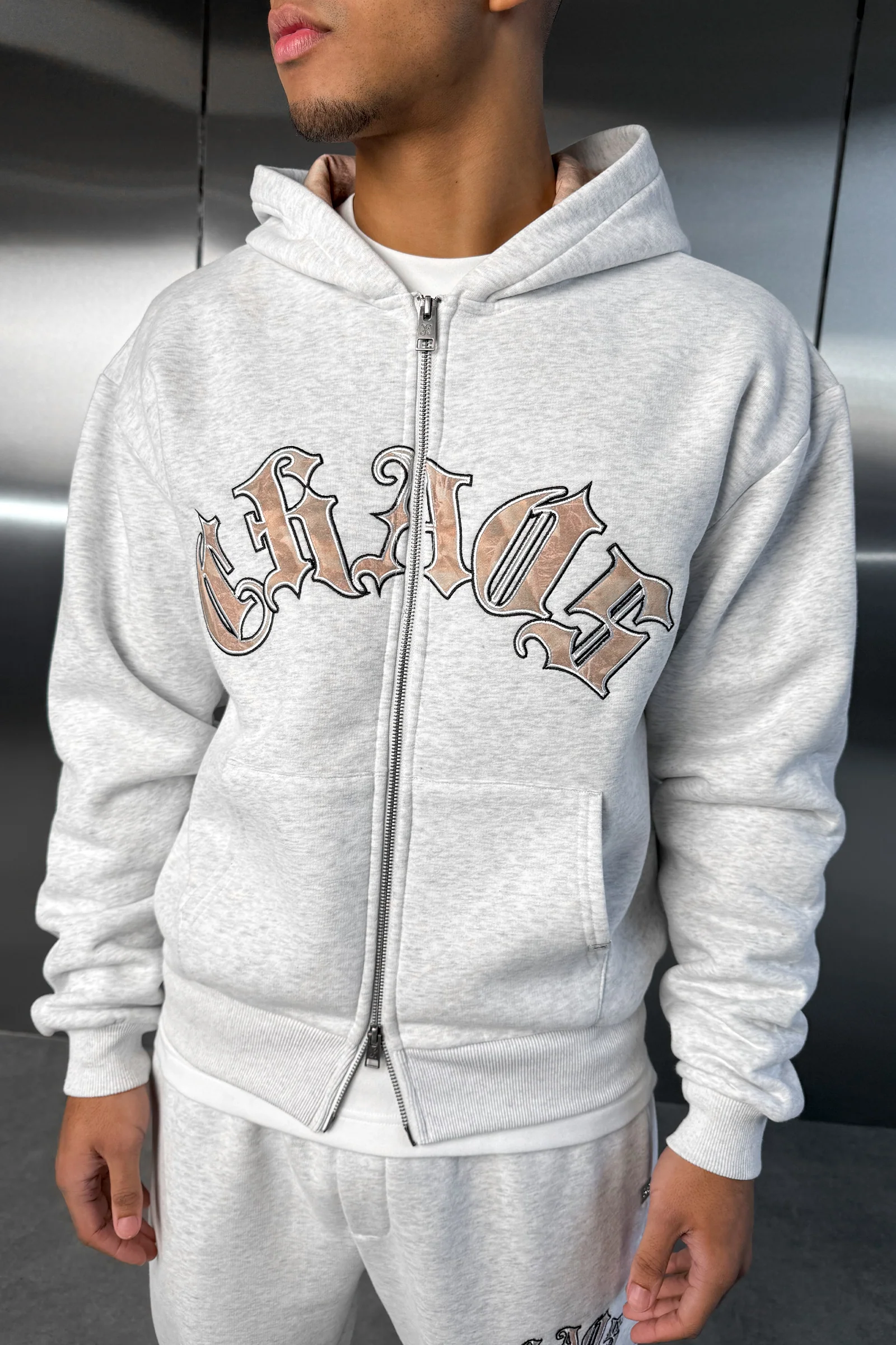Chaos Real-Tree Camo Hoodie - Grey - Image 2