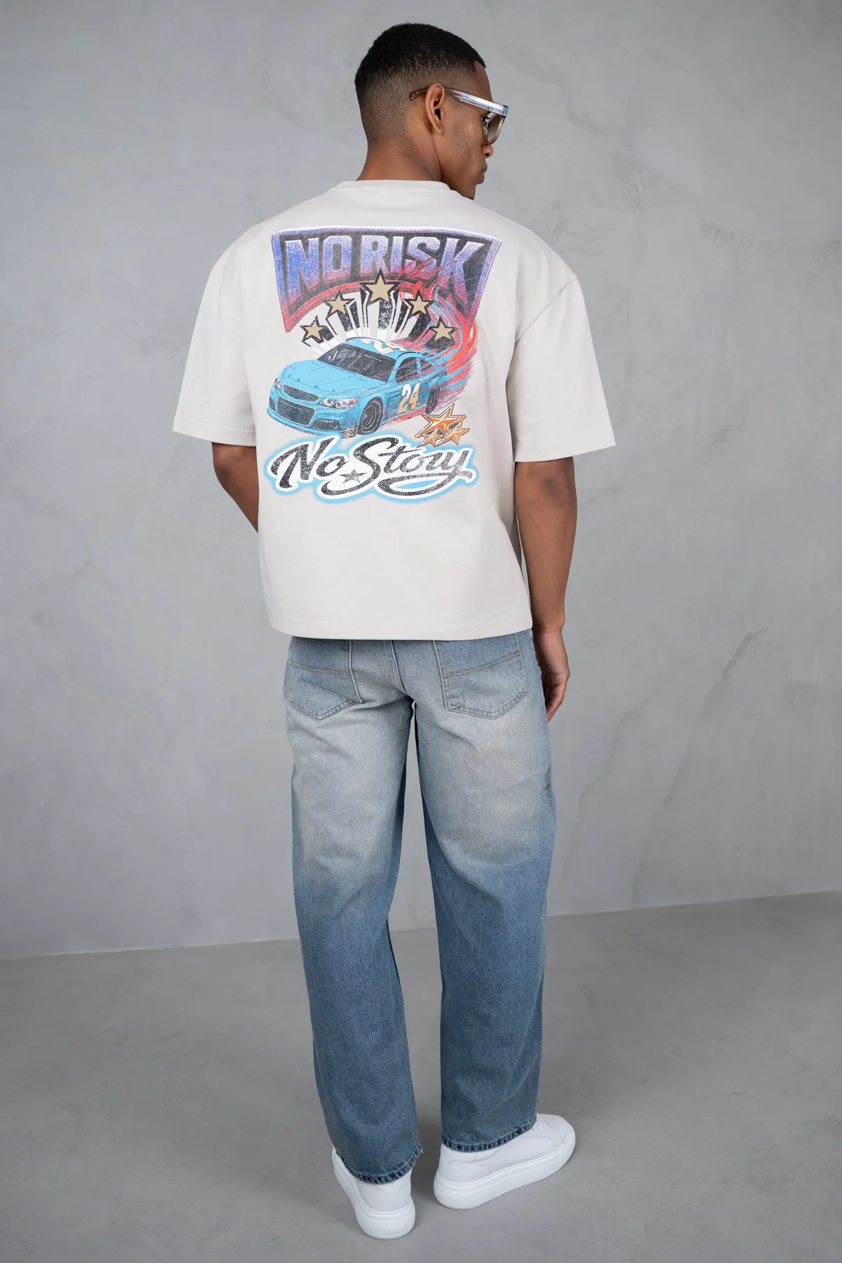 Straight Leg Washed Denim - Blue - Image 11