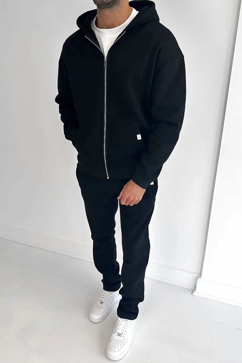 Essential Straight Leg Jogger - Black - Image 3