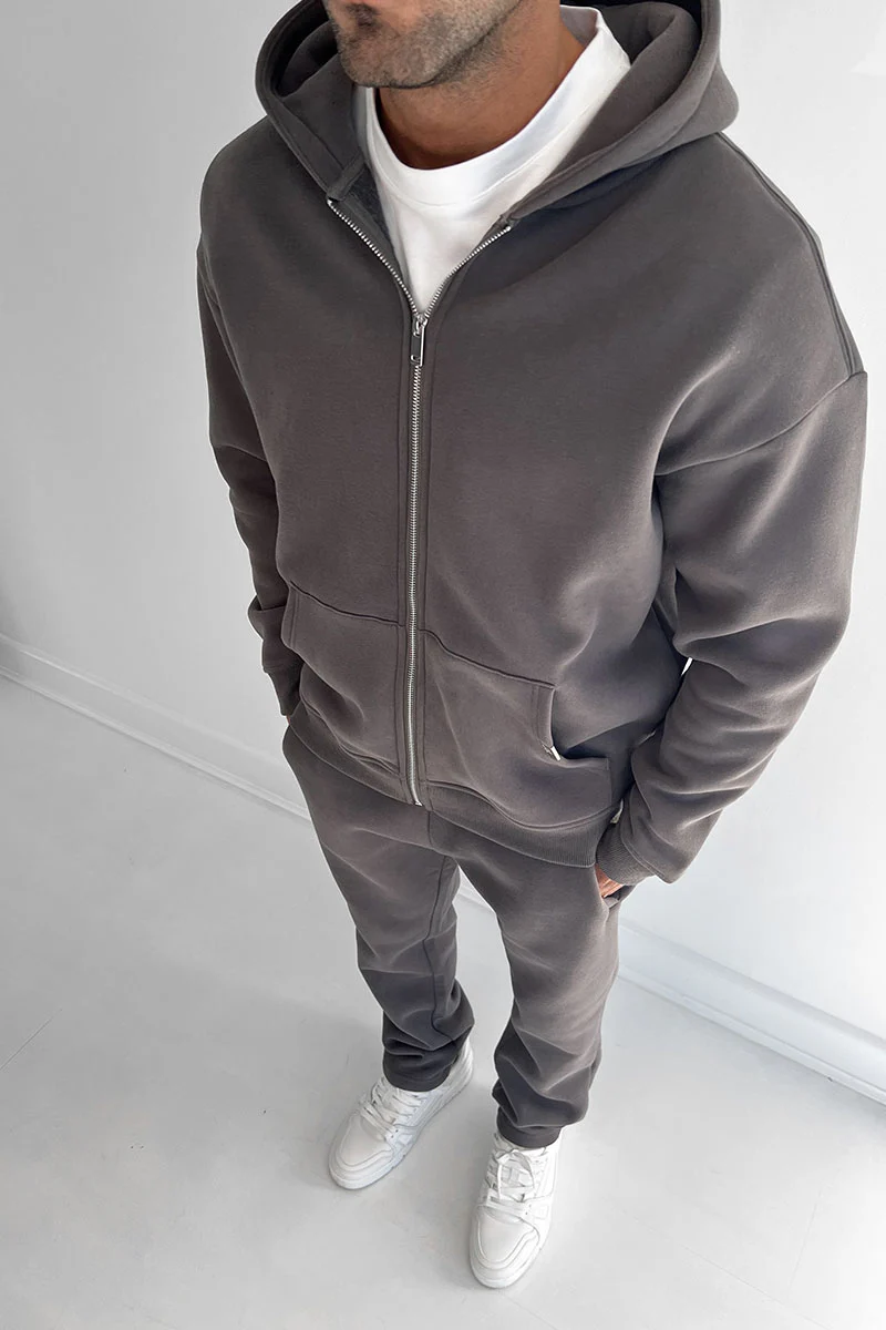 Essential Straight Leg Jogger - Charcoal - Image 3