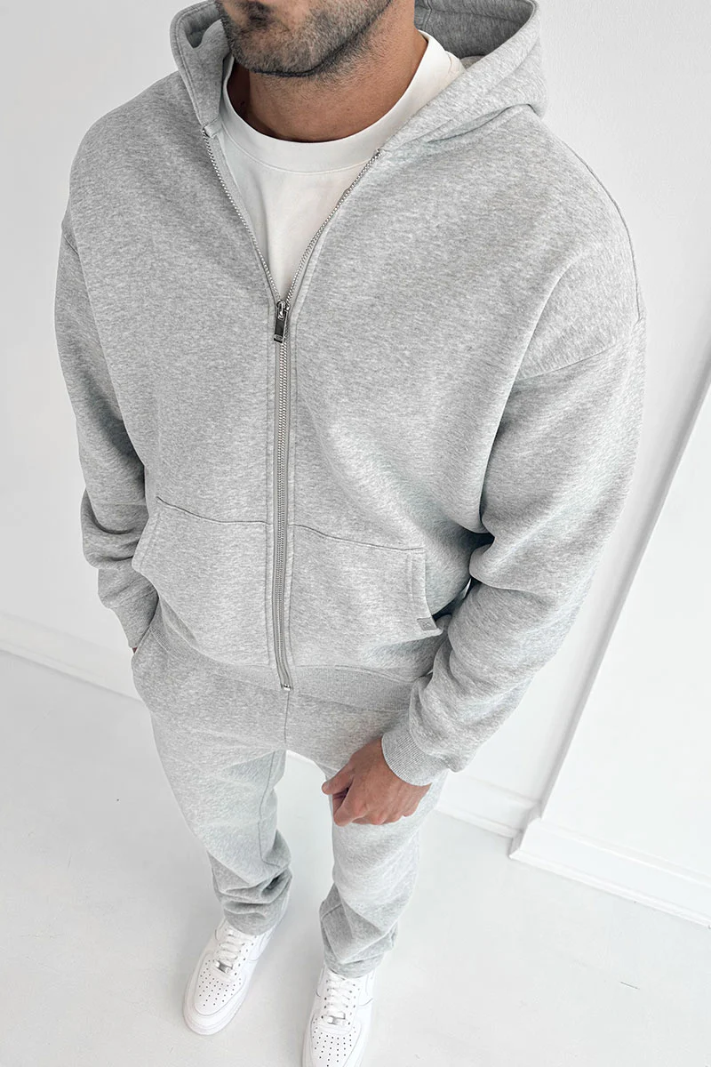 Essential Straight Leg Jogger - Grey Marl - Image 5