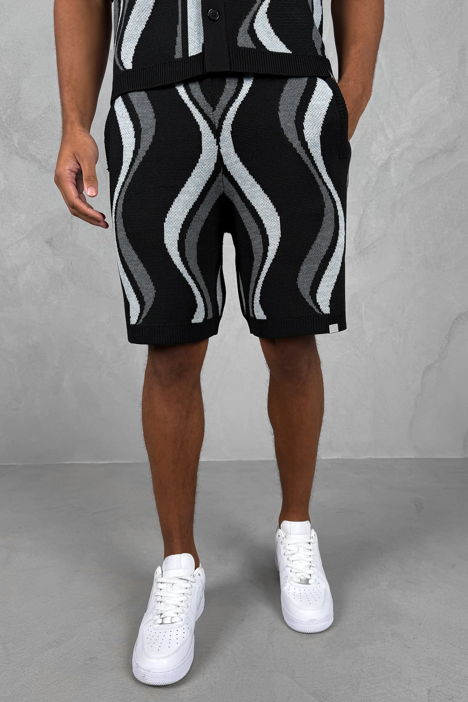 Flow Knitted Shorts - Black - Image 10