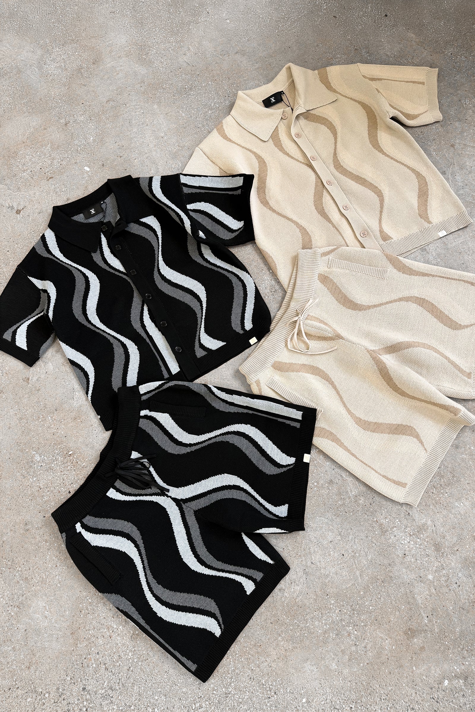 Flow Knitted Shorts - Black - Image 5
