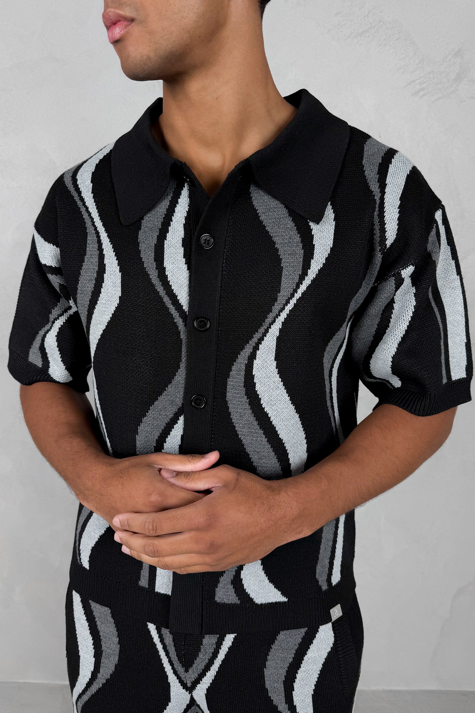 Flow Knitted Shorts - Black - Image 9