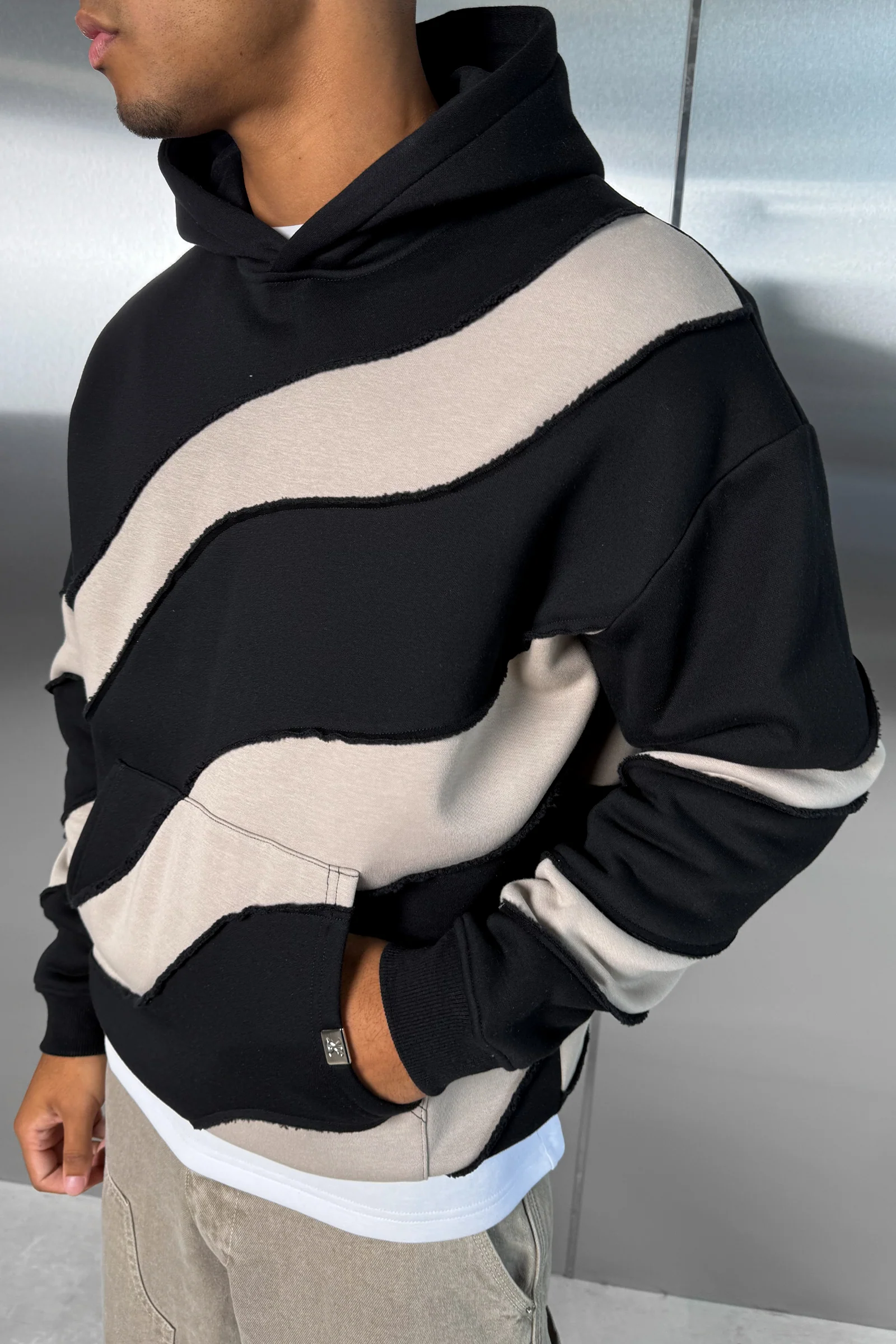 Flow Stitch And Repair Hoodie - Black