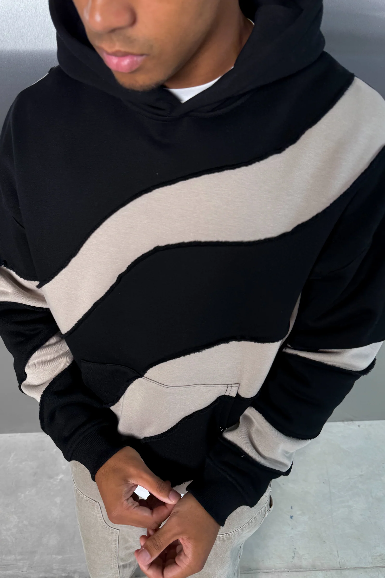 Flow Stitch And Repair Hoodie - Black - Image 2