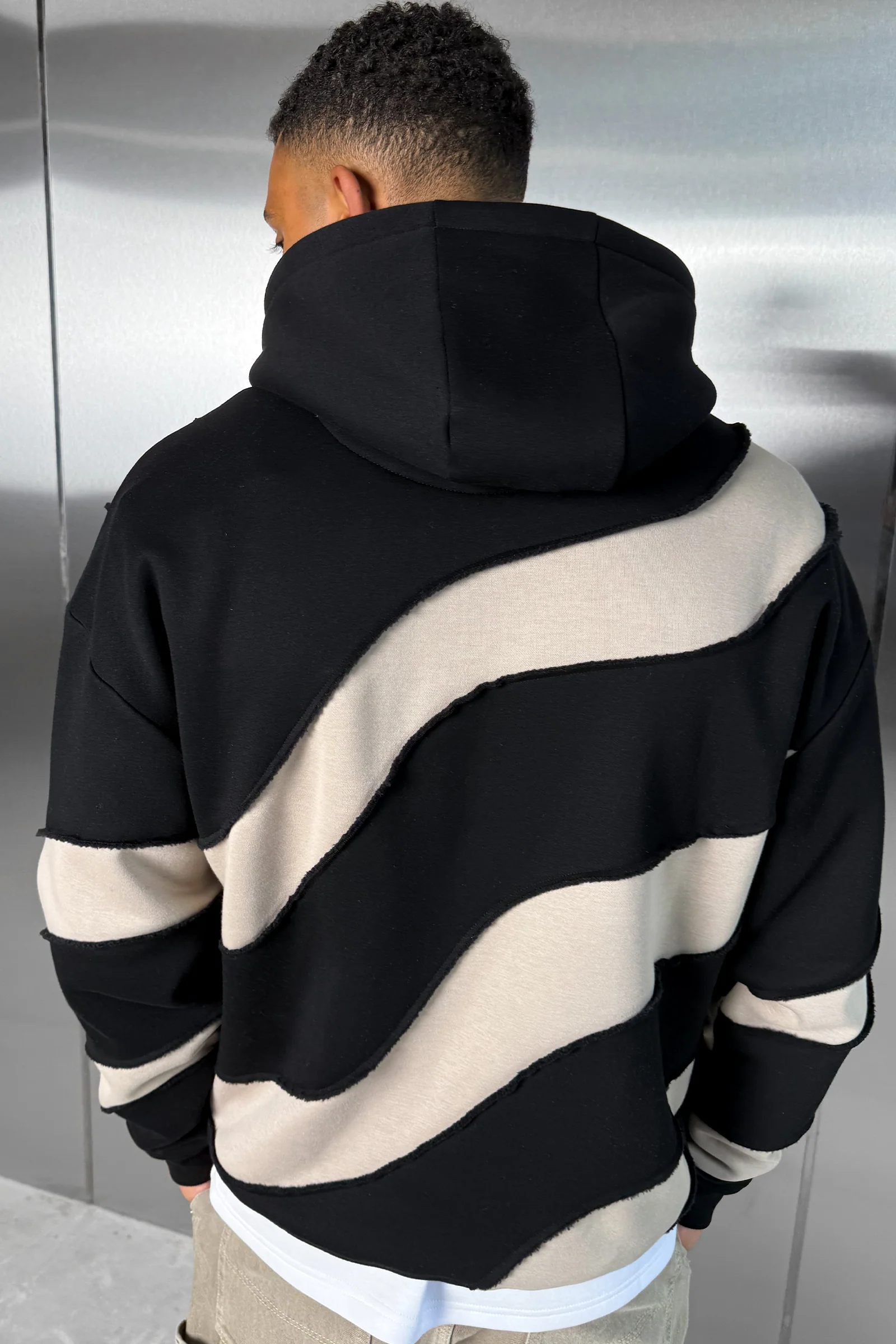 Flow Stitch And Repair Hoodie - Black - Image 3