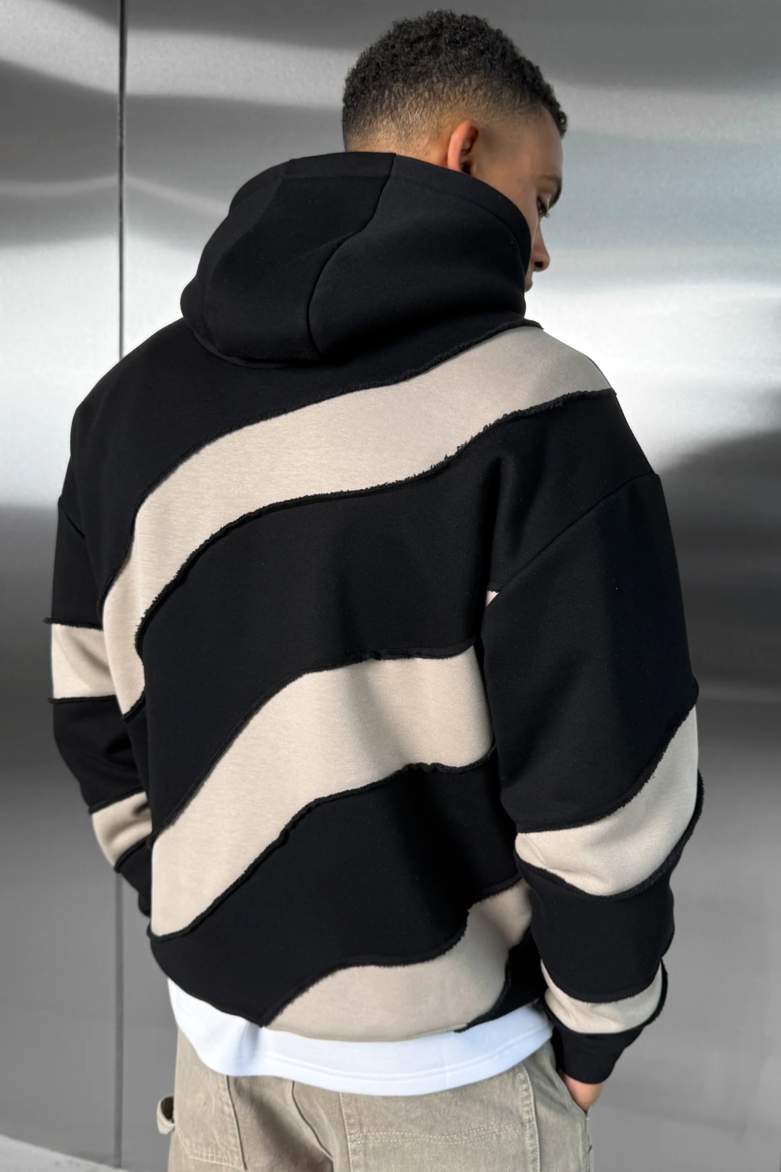Flow Stitch And Repair Hoodie - Black - Image 4