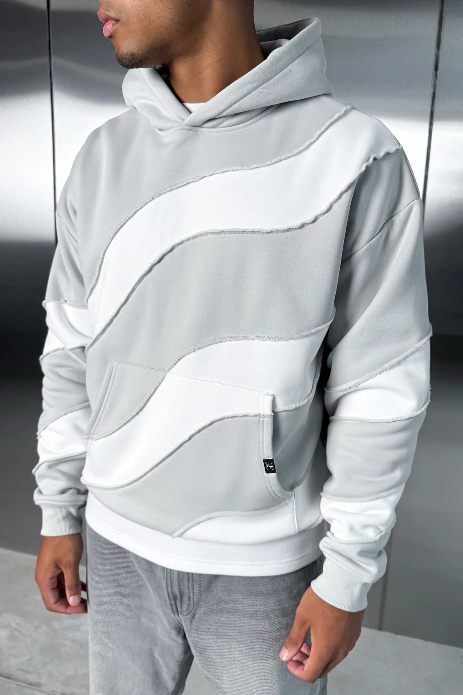 Flow Stitch And Repair Hoodie - Grey