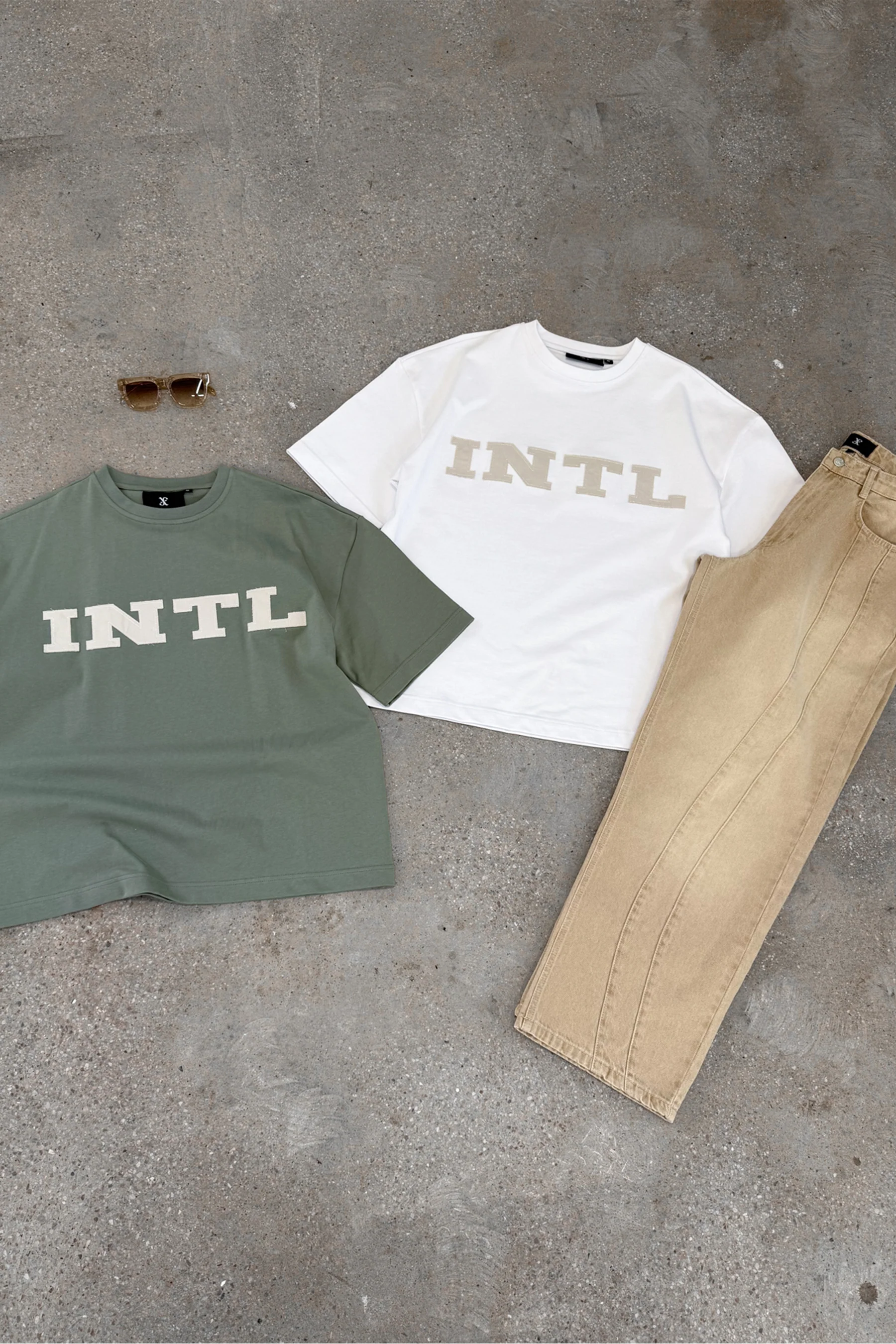 INTL Boxy T-Shirt - Khaki - Image 11