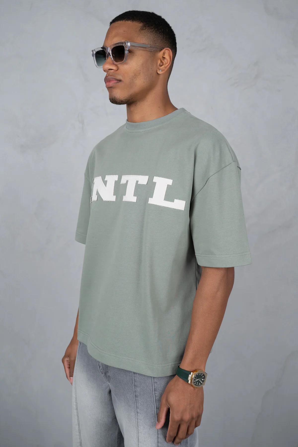 INTL Boxy T-Shirt - Khaki - Image 7