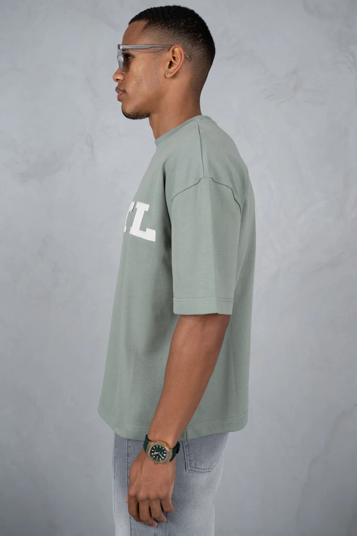 INTL Boxy T-Shirt - Khaki - Image 8