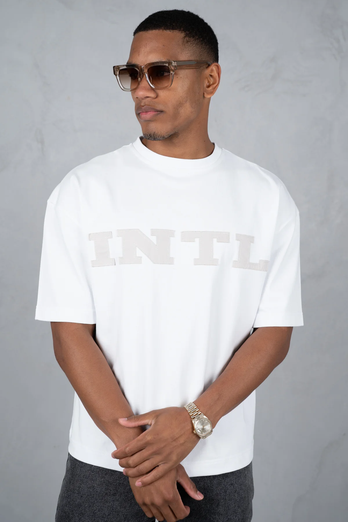 INTL Boxy T-Shirt - White - Image 3