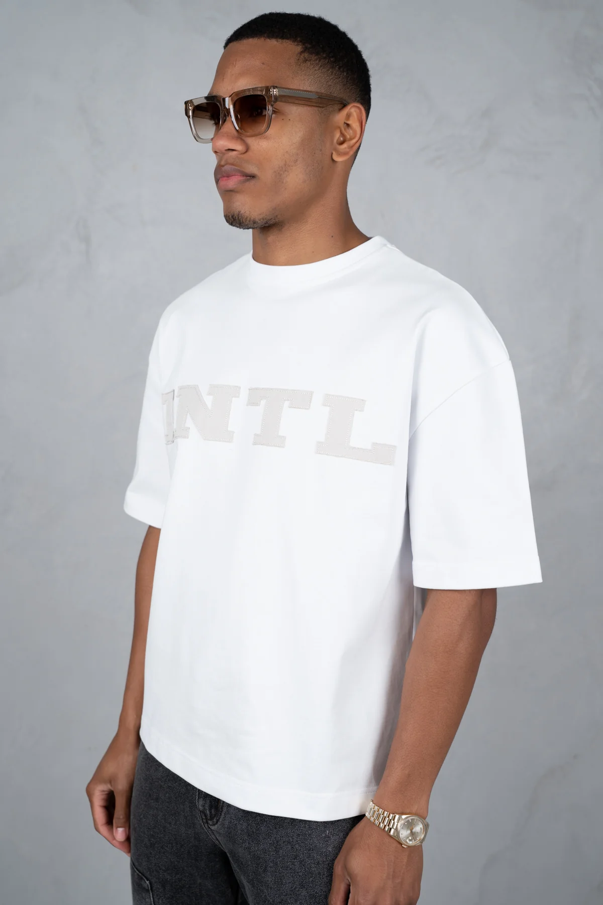 INTL Boxy T-Shirt - White - Image 4