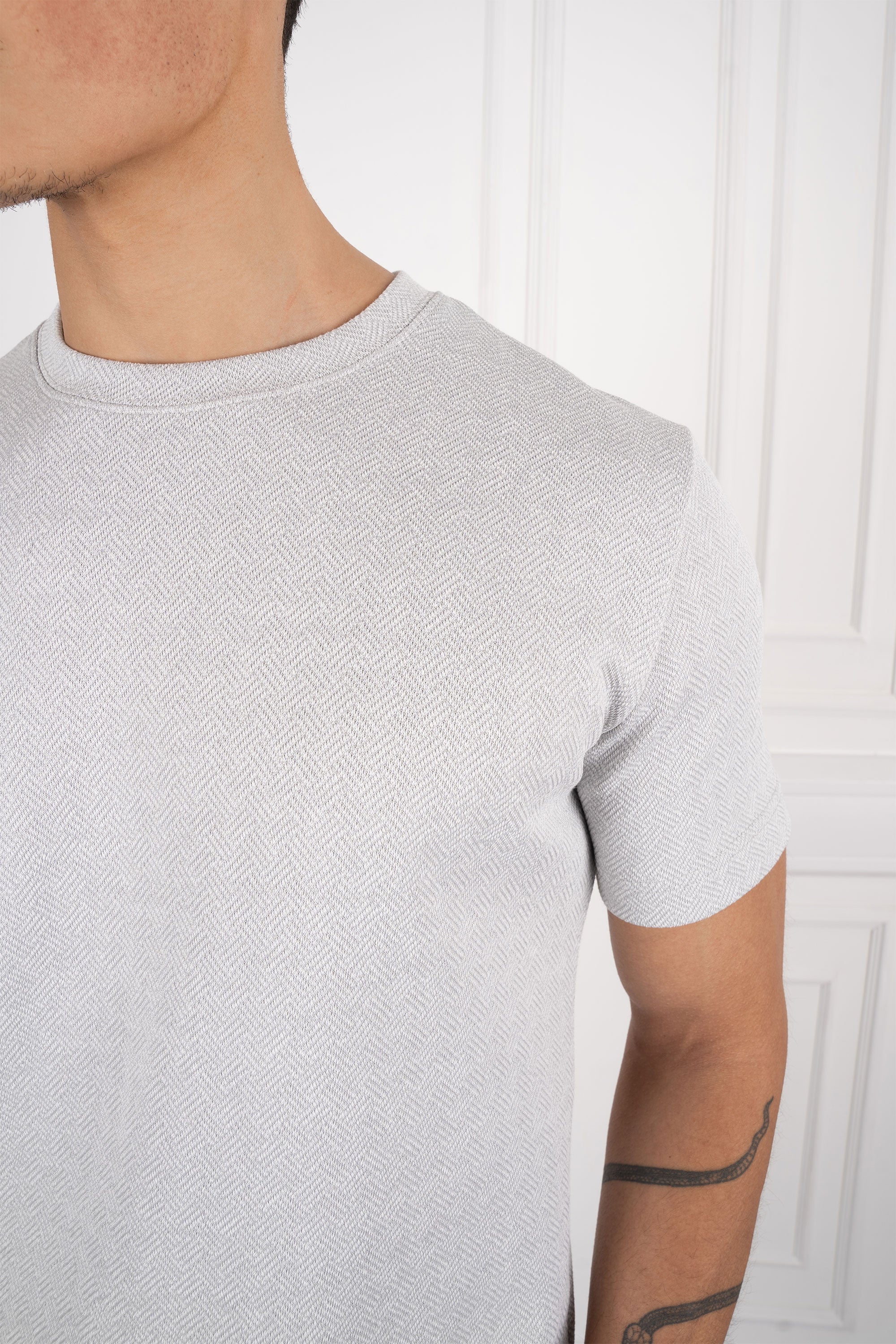 Herringbone Full Twin Set - Grey - Image 4