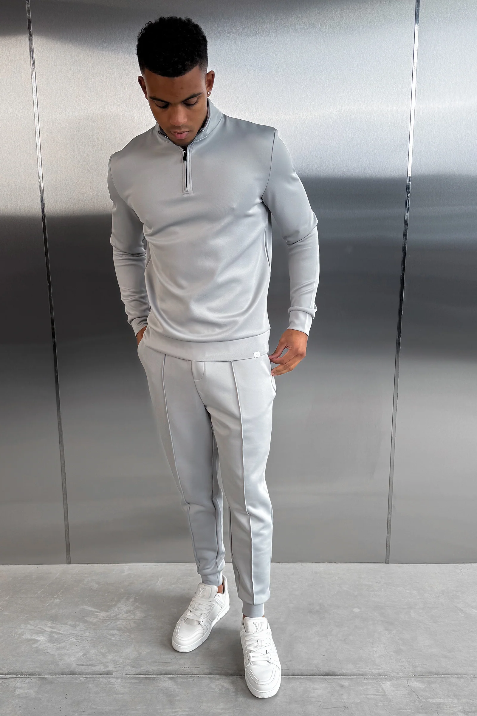 Scuba Pintuck Joggers - Grey - Image 2