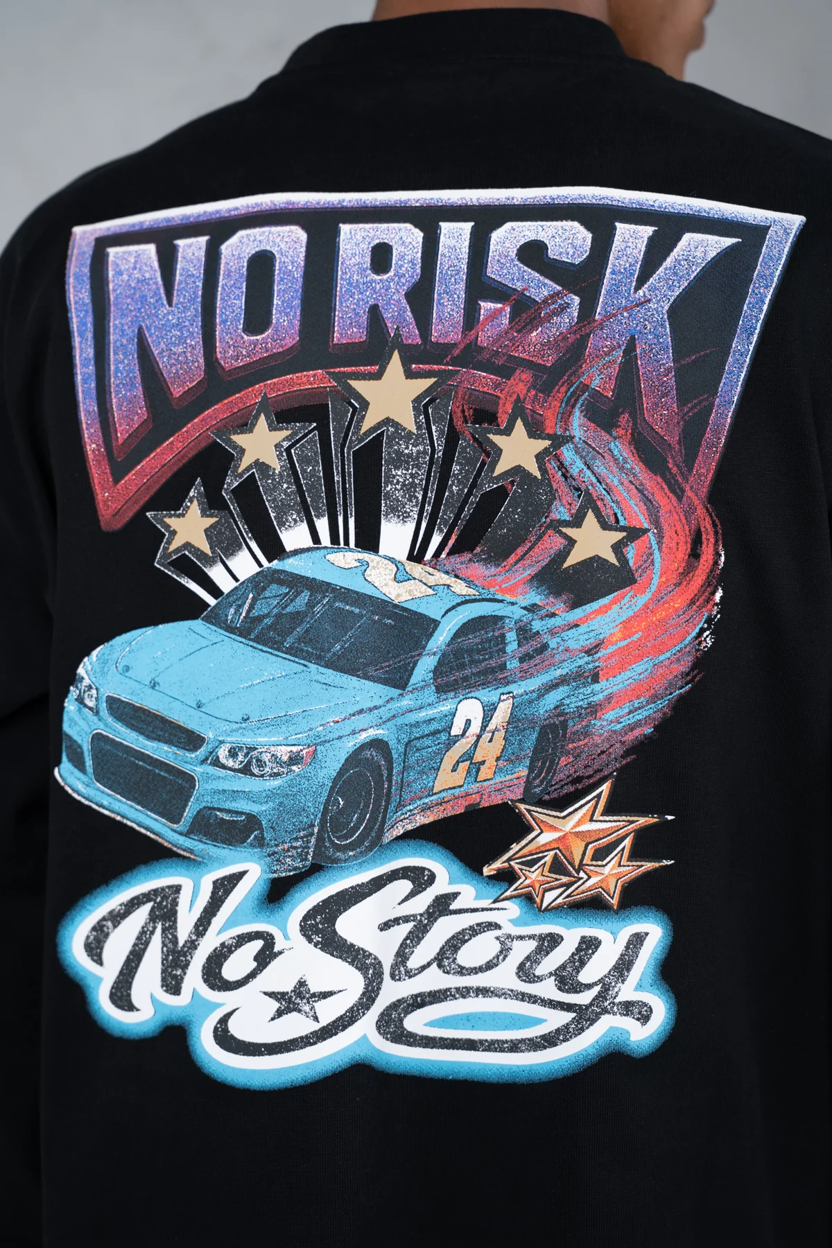 No Risk No Story Boxy Long Sleeve T-Shirt - Black - Image 5