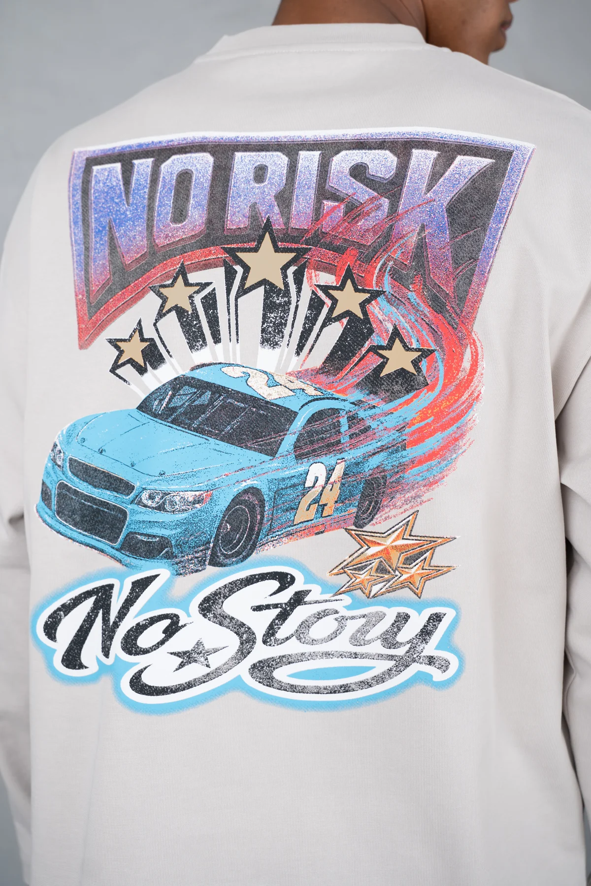 No Risk No Story Boxy Long Sleeve T-Shirt - Stone - Image 7