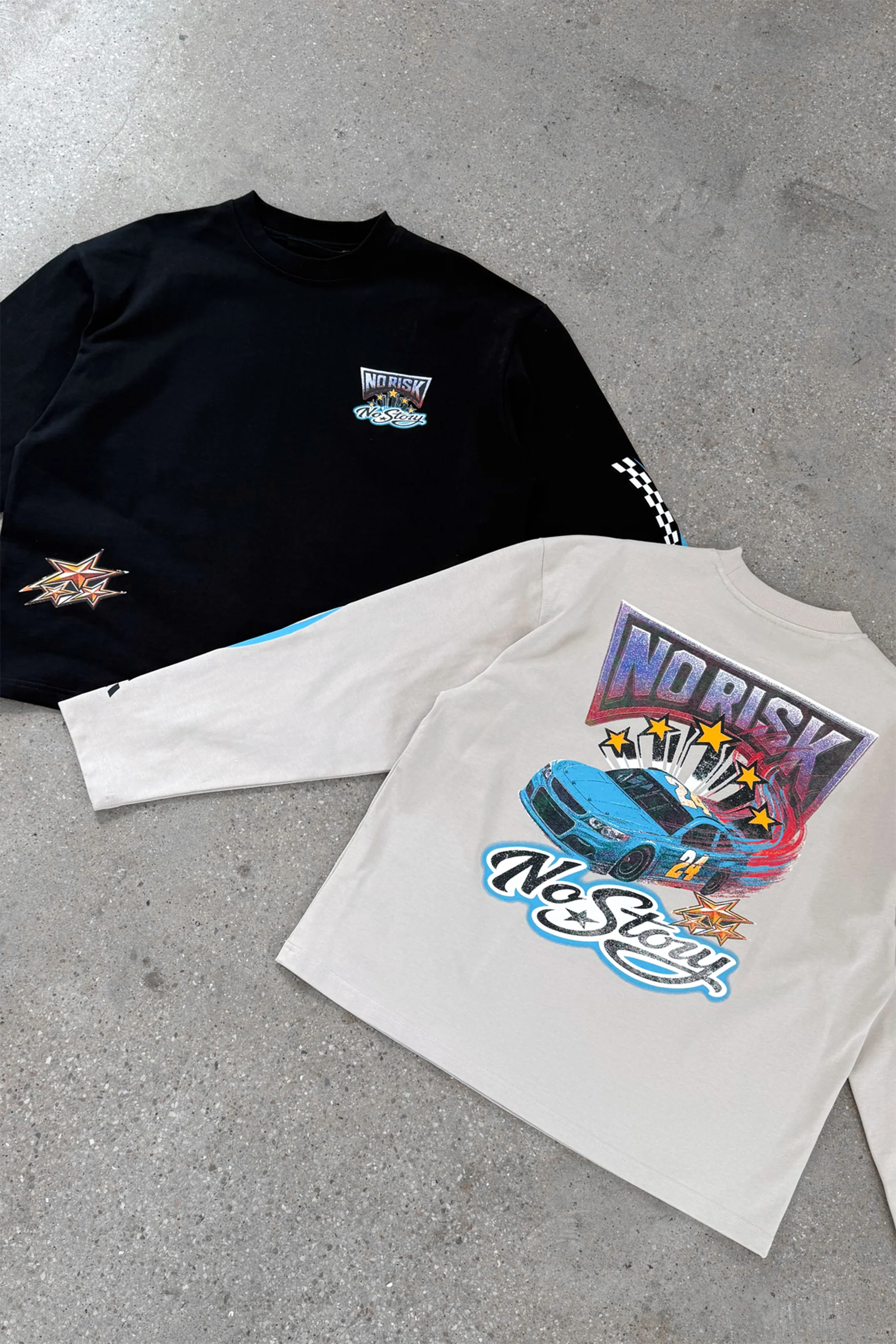 No Risk No Story Boxy Long Sleeve T-Shirt - Stone - Image 9