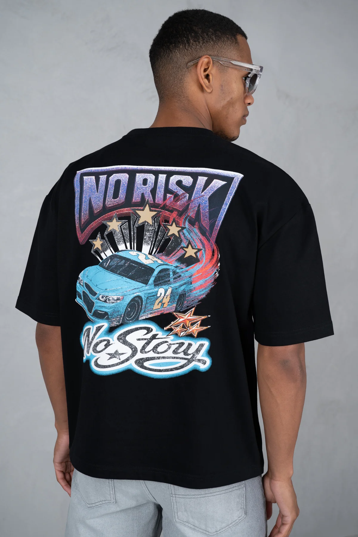 No Risk No Story Boxy T-Shirt - Black