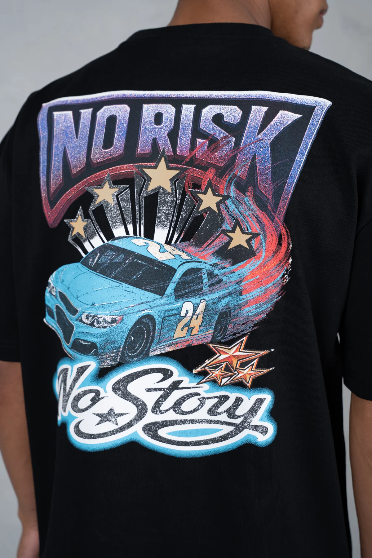 No Risk No Story Boxy T-Shirt - Black - Image 4