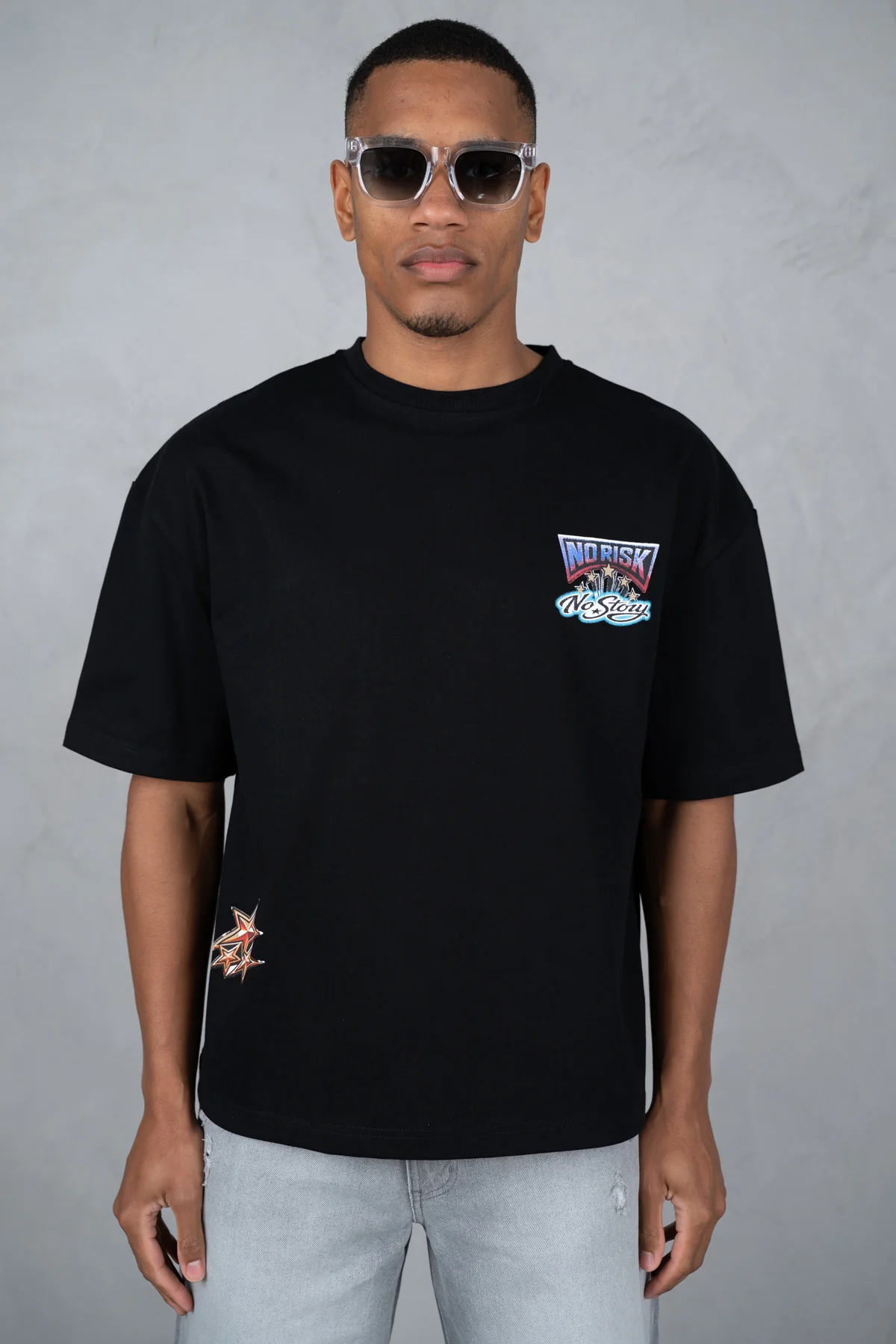 No Risk No Story Boxy T-Shirt - Black - Image 5