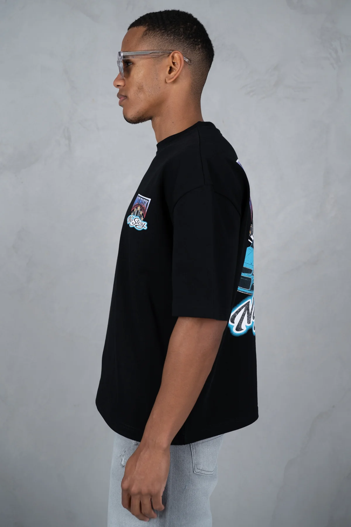 No Risk No Story Boxy T-Shirt - Black - Image 8