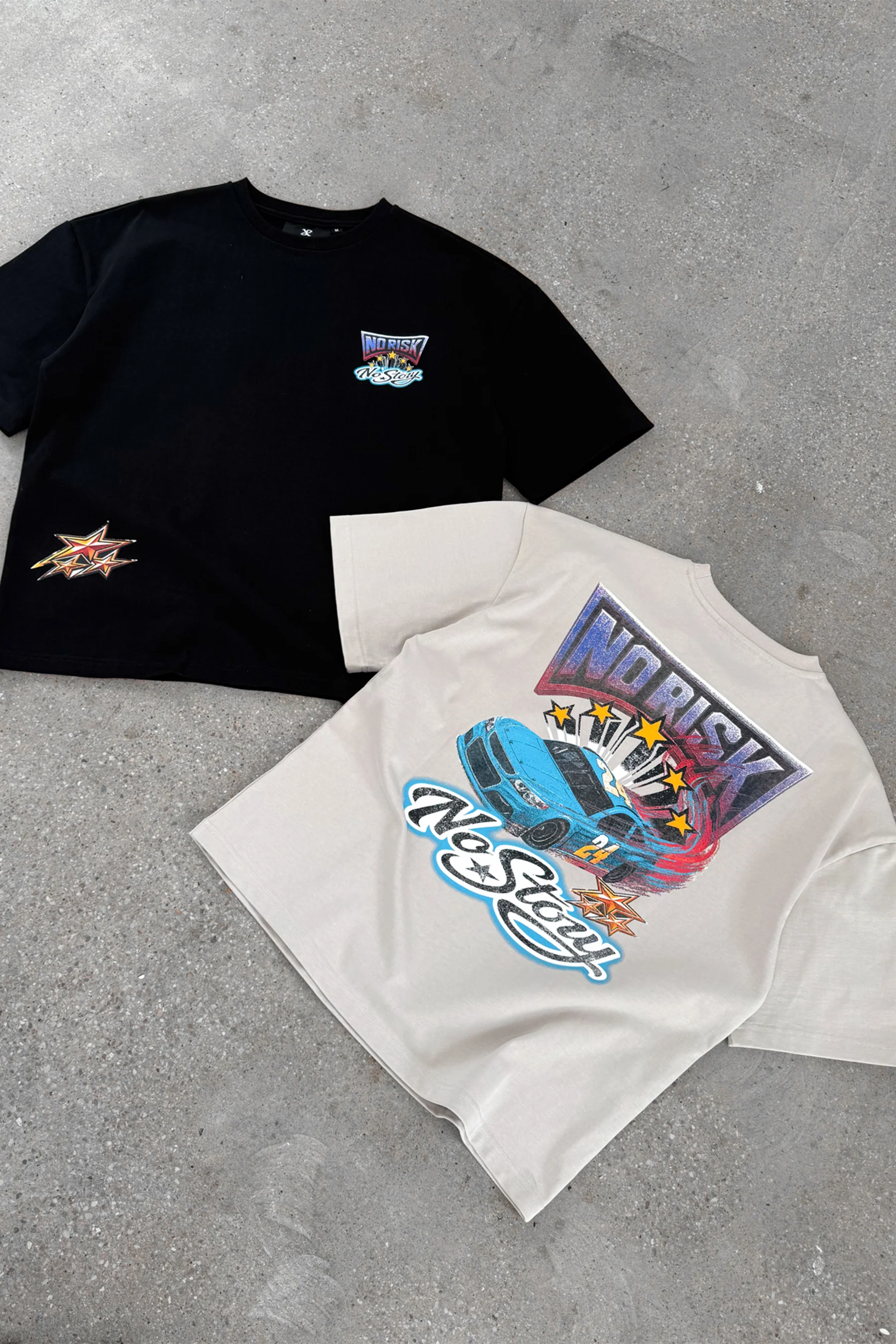 No Risk No Story Boxy T-Shirt - Stone - Image 14