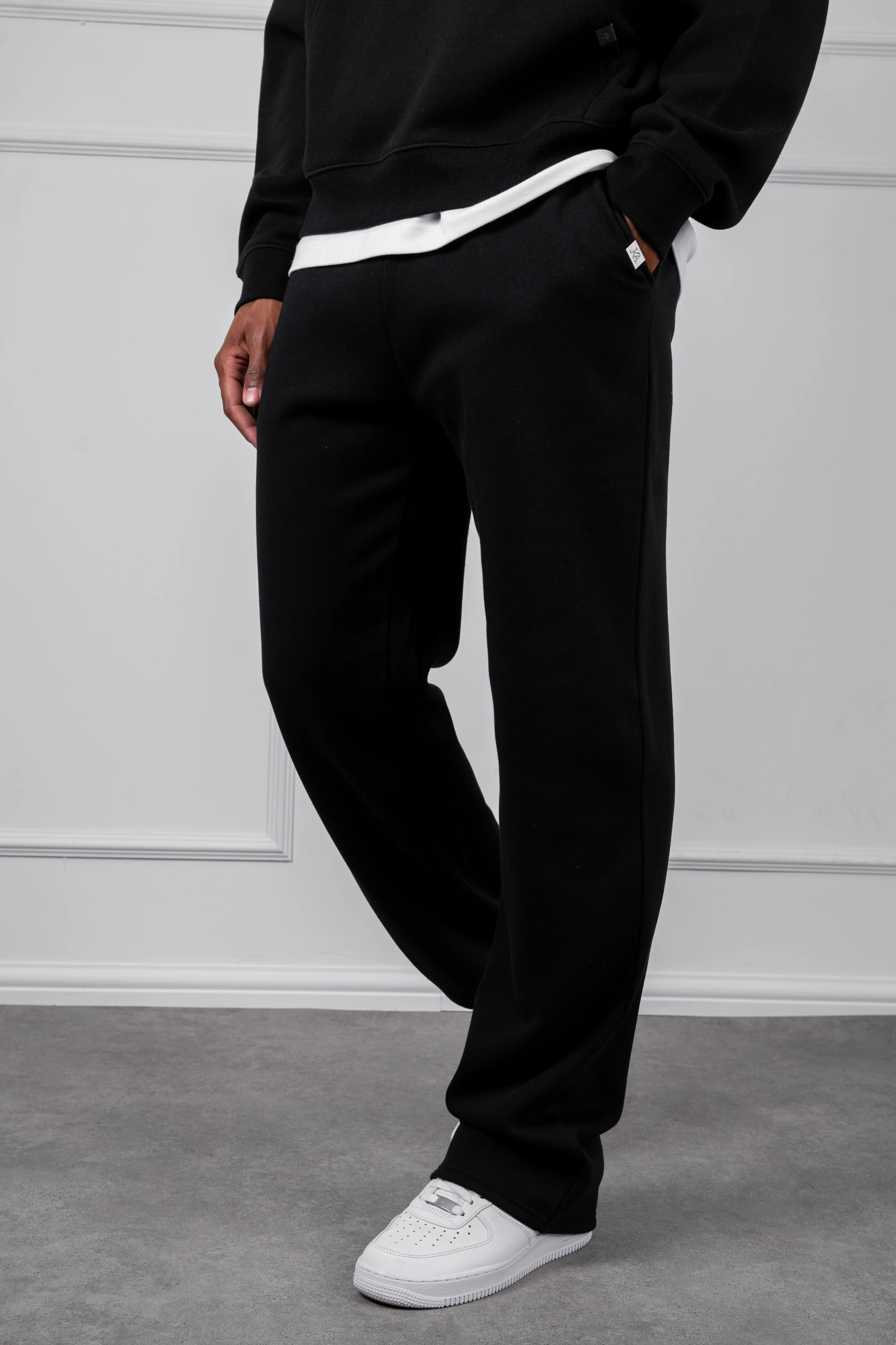 Oversized Boxy Hoodie - Black - Image 5