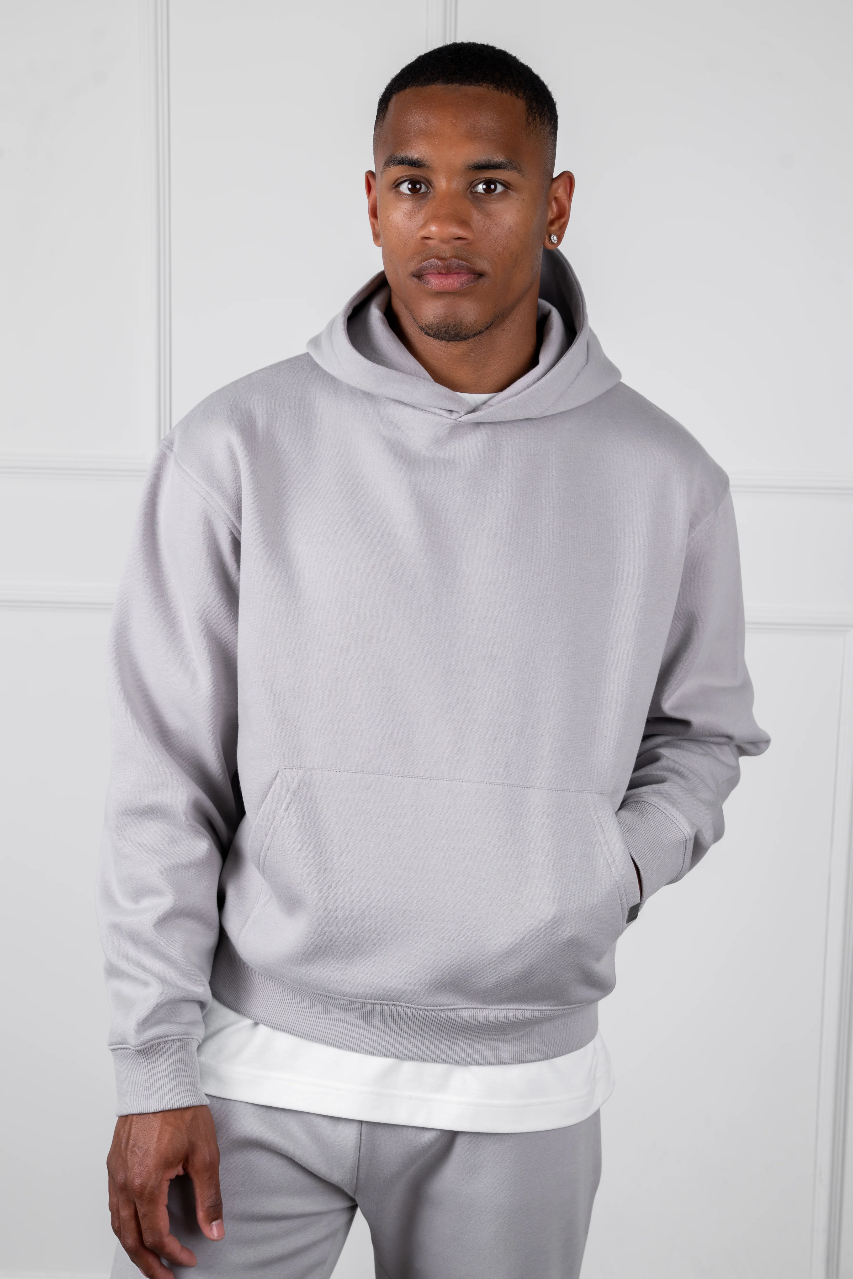 Oversized Boxy Hoodie - Grey - Image 2