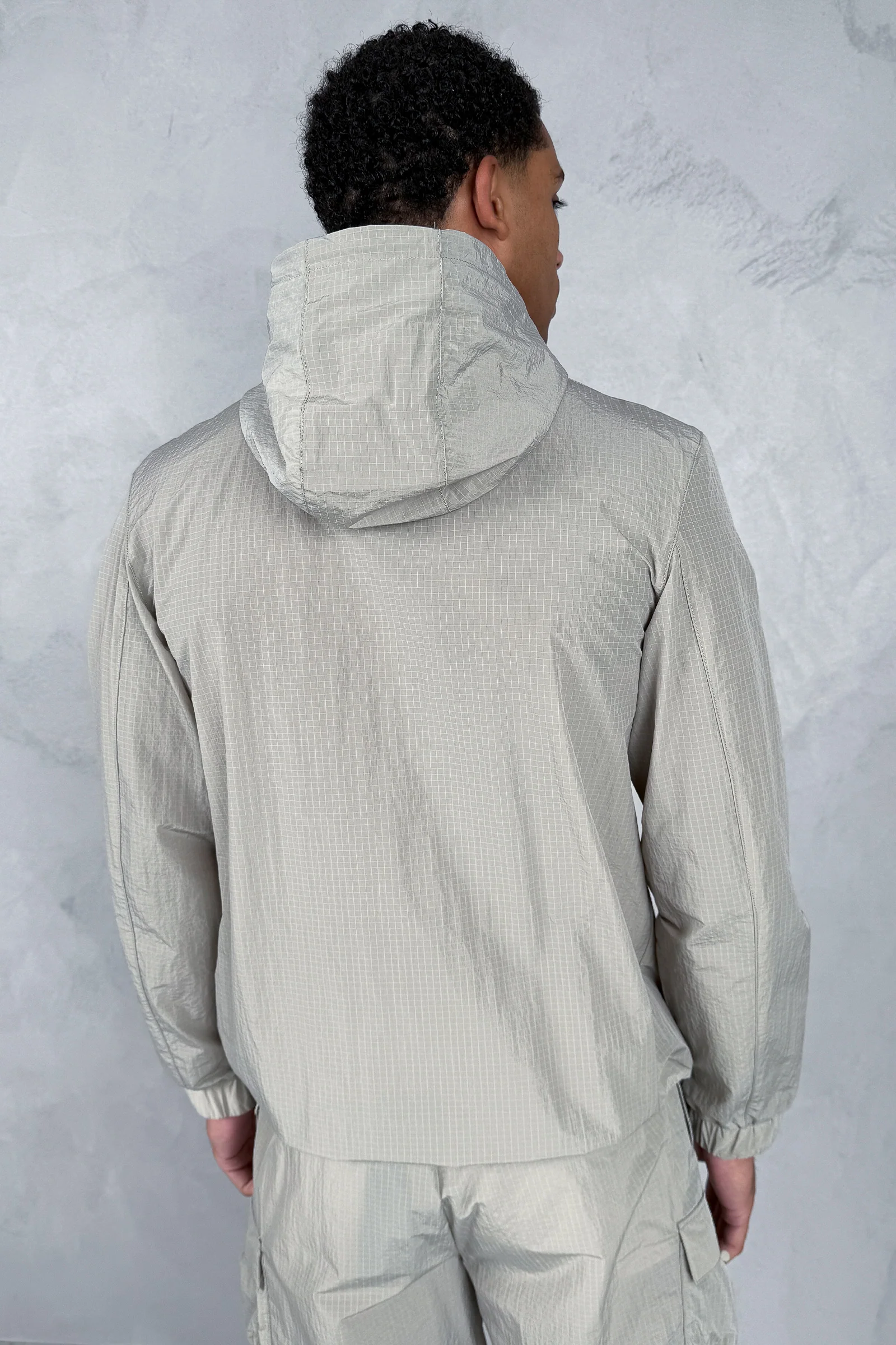 Ripstop Windbreaker Jacket - Champagne - Image 7
