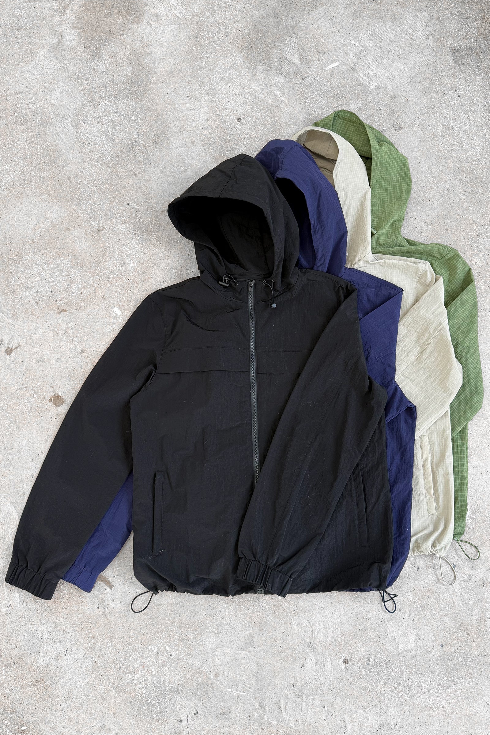 Ripstop Windbreaker Jacket - Navy - Image 7