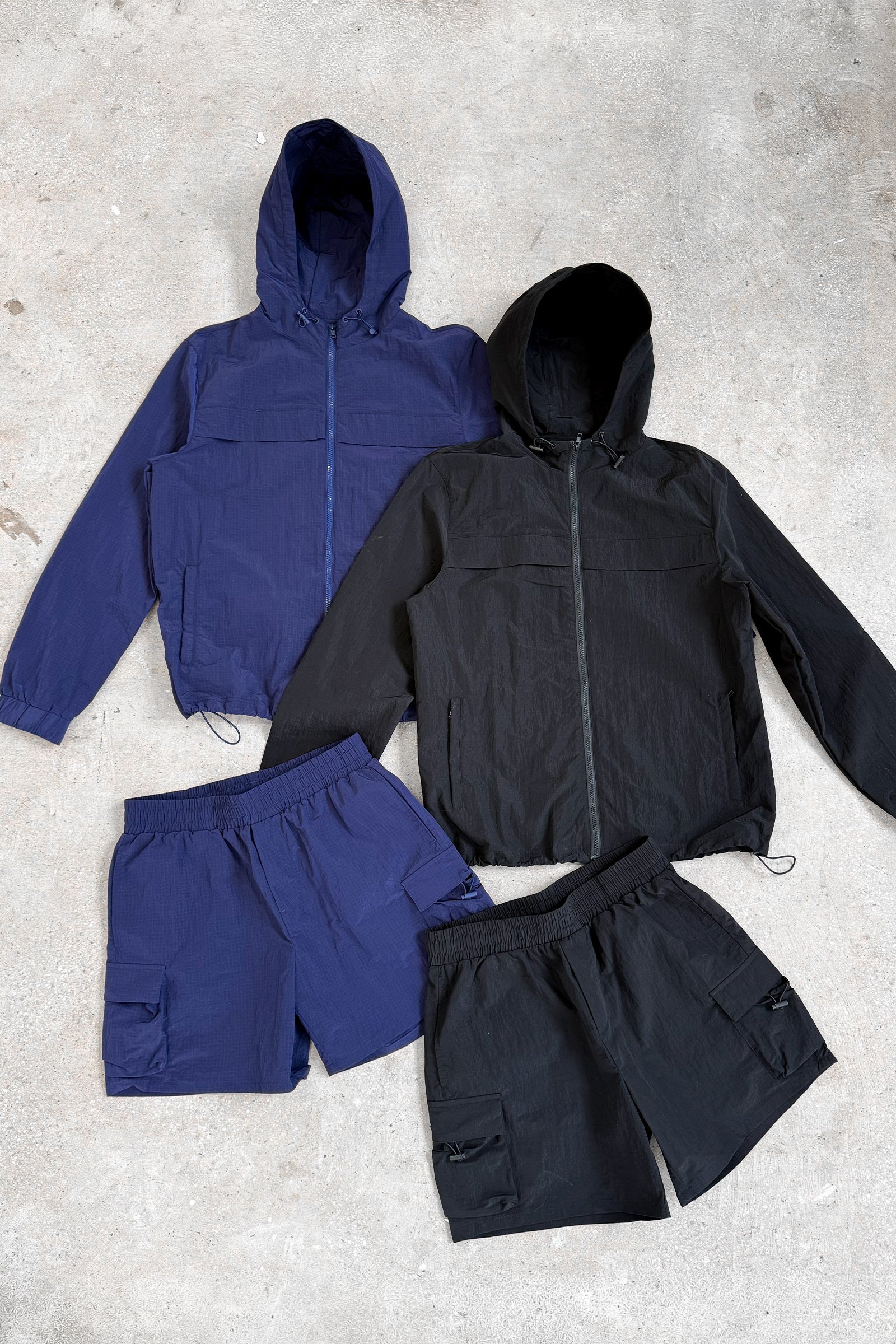 Ripstop Windbreaker Jacket - Navy - Image 9